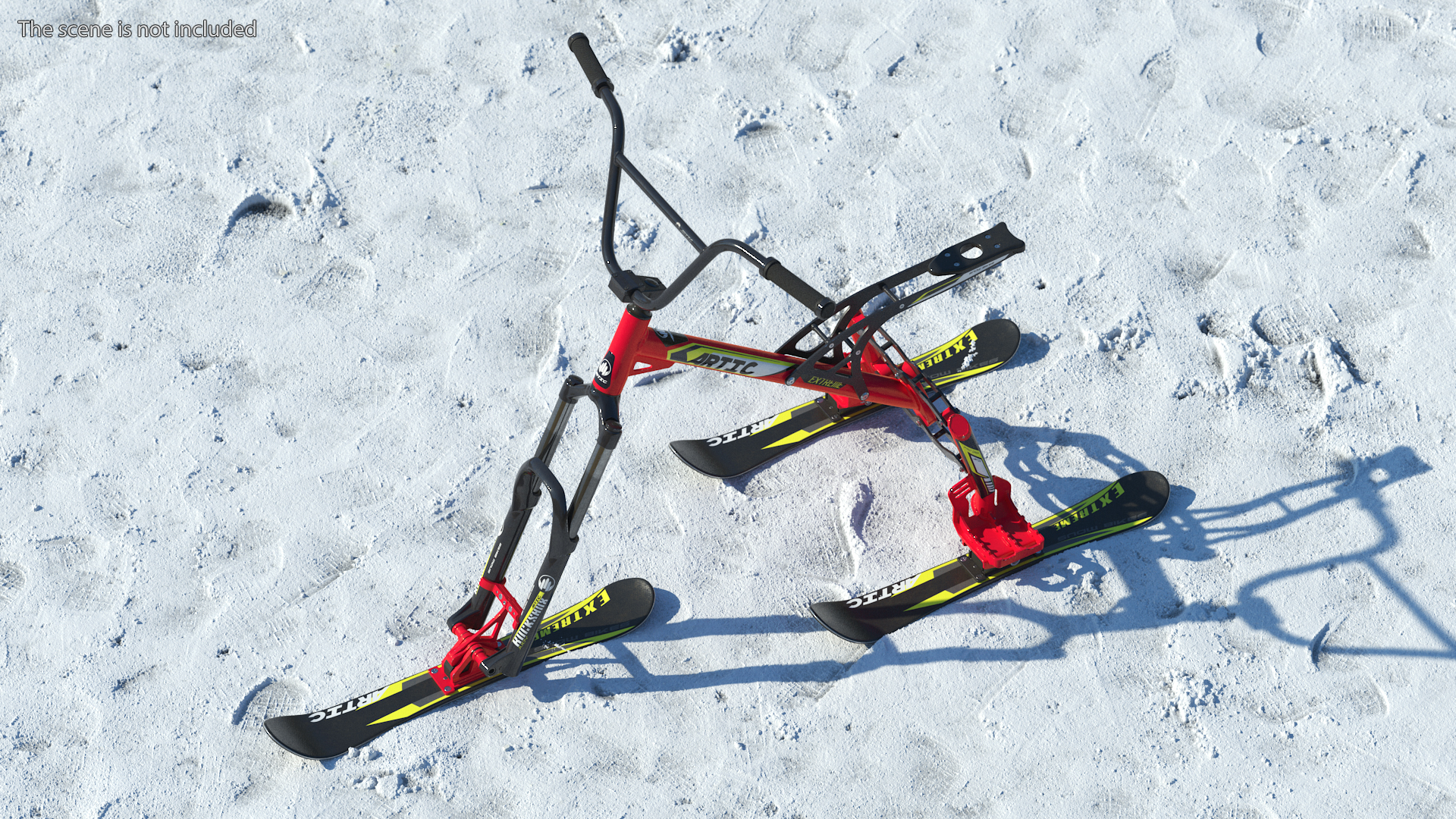 Snow Bike Artic Rigged 3D