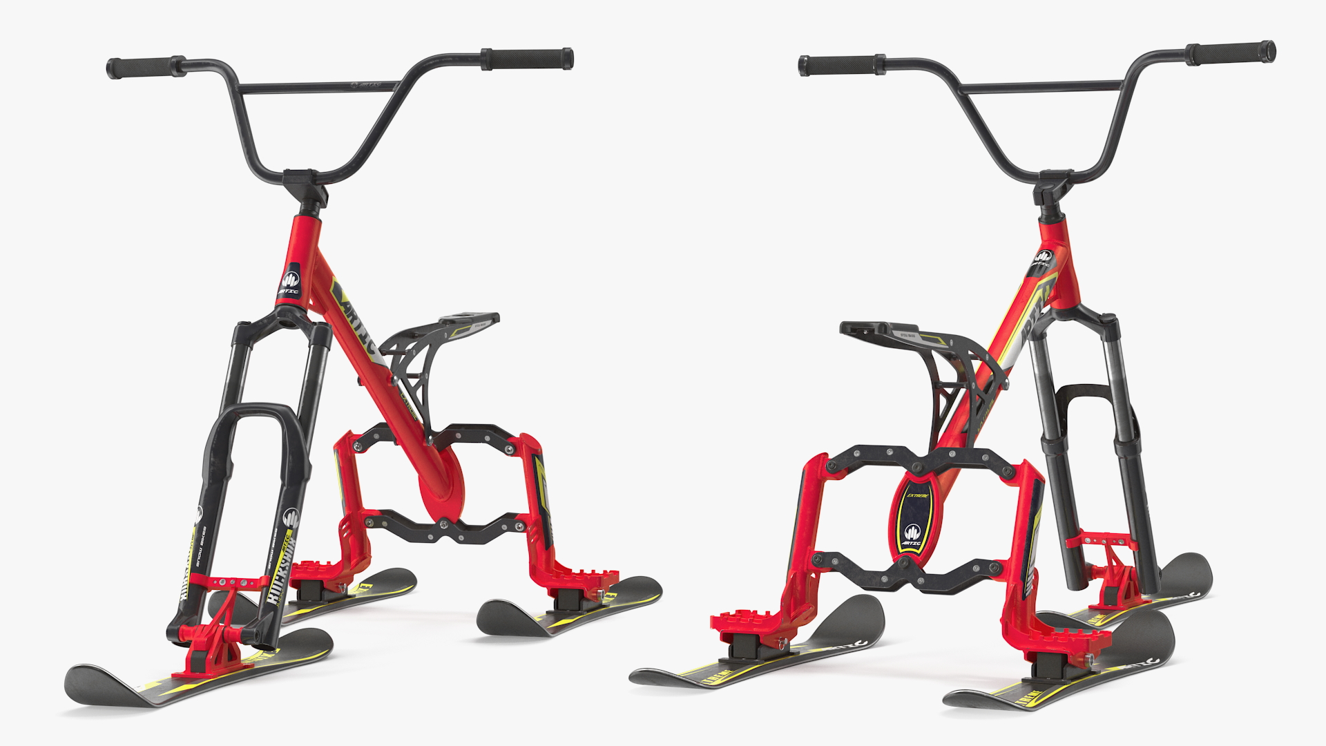Snow Bike Artic Rigged 3D