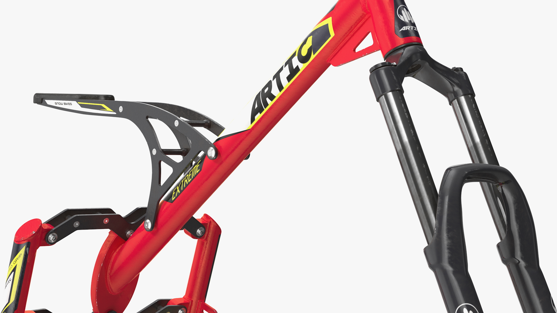 Snow Bike Artic Rigged 3D