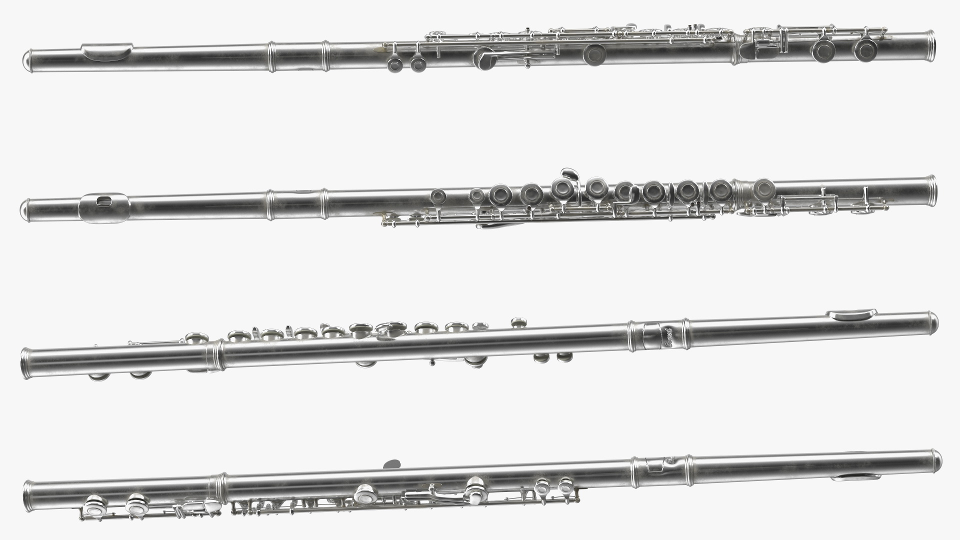 3D Western Concert Flute