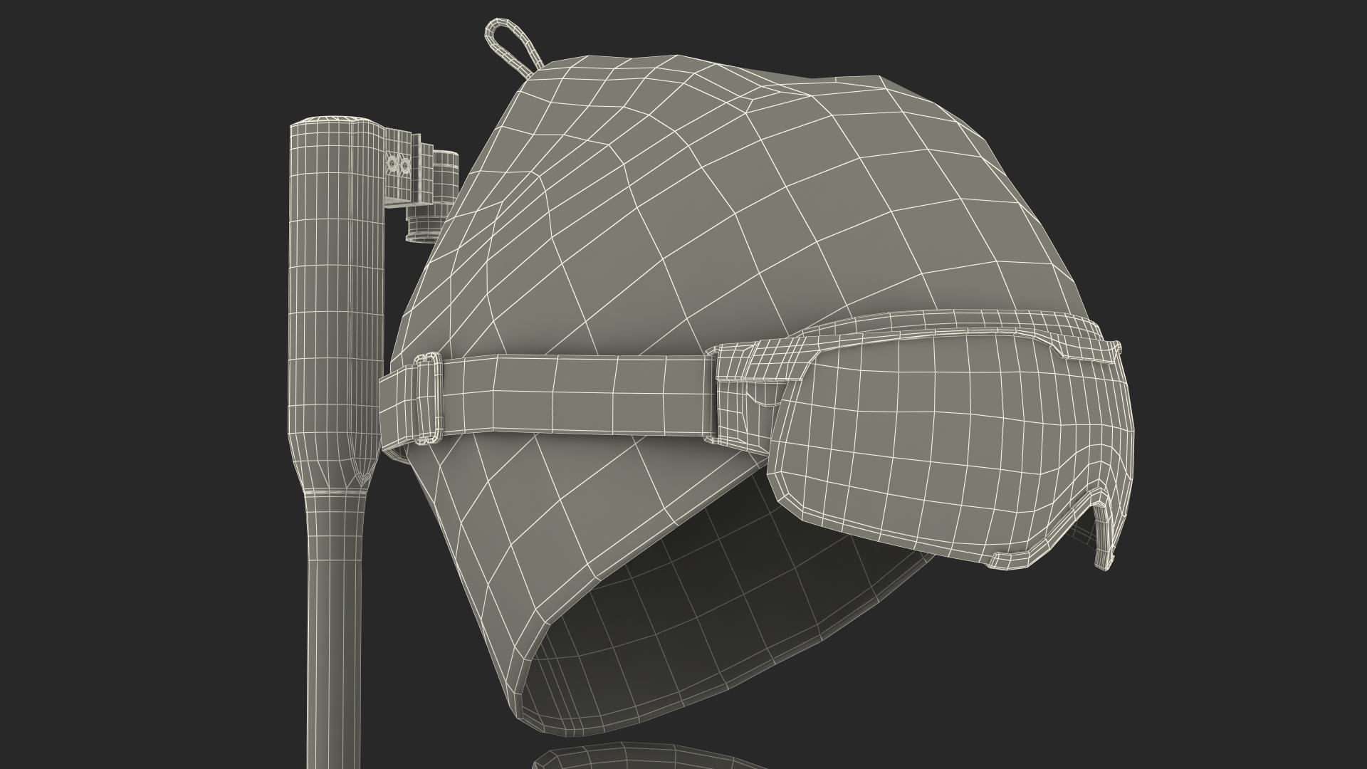 3D Biathlete Fully Equipped Rigged