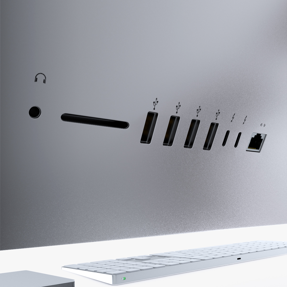 3D model Apple 27 iMac 2018 Silver