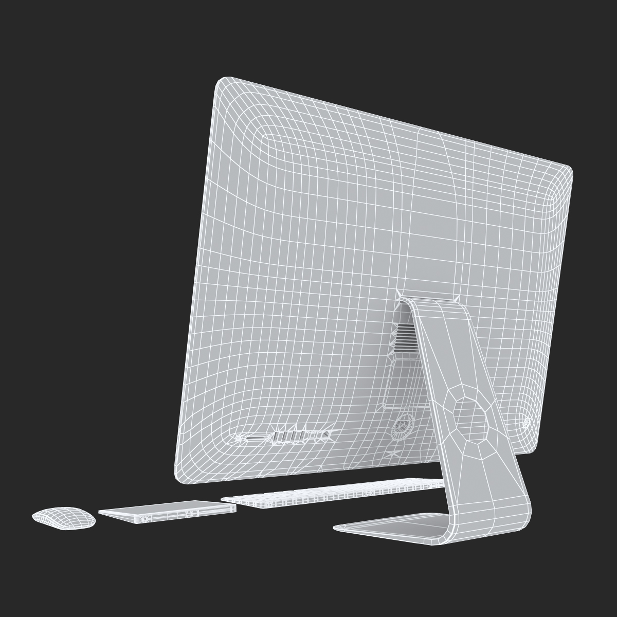 3D model Apple 27 iMac 2018 Silver