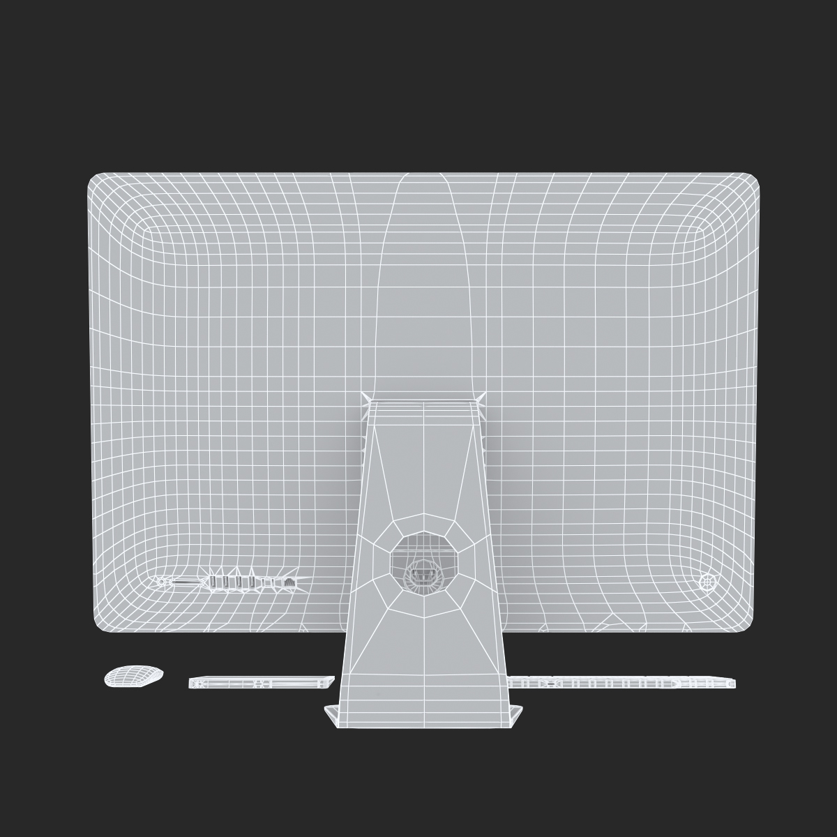 3D model Apple 27 iMac 2018 Silver