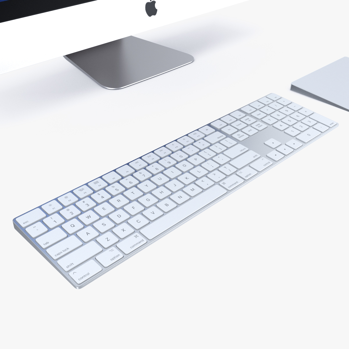 3D model Apple 27 iMac 2018 Silver