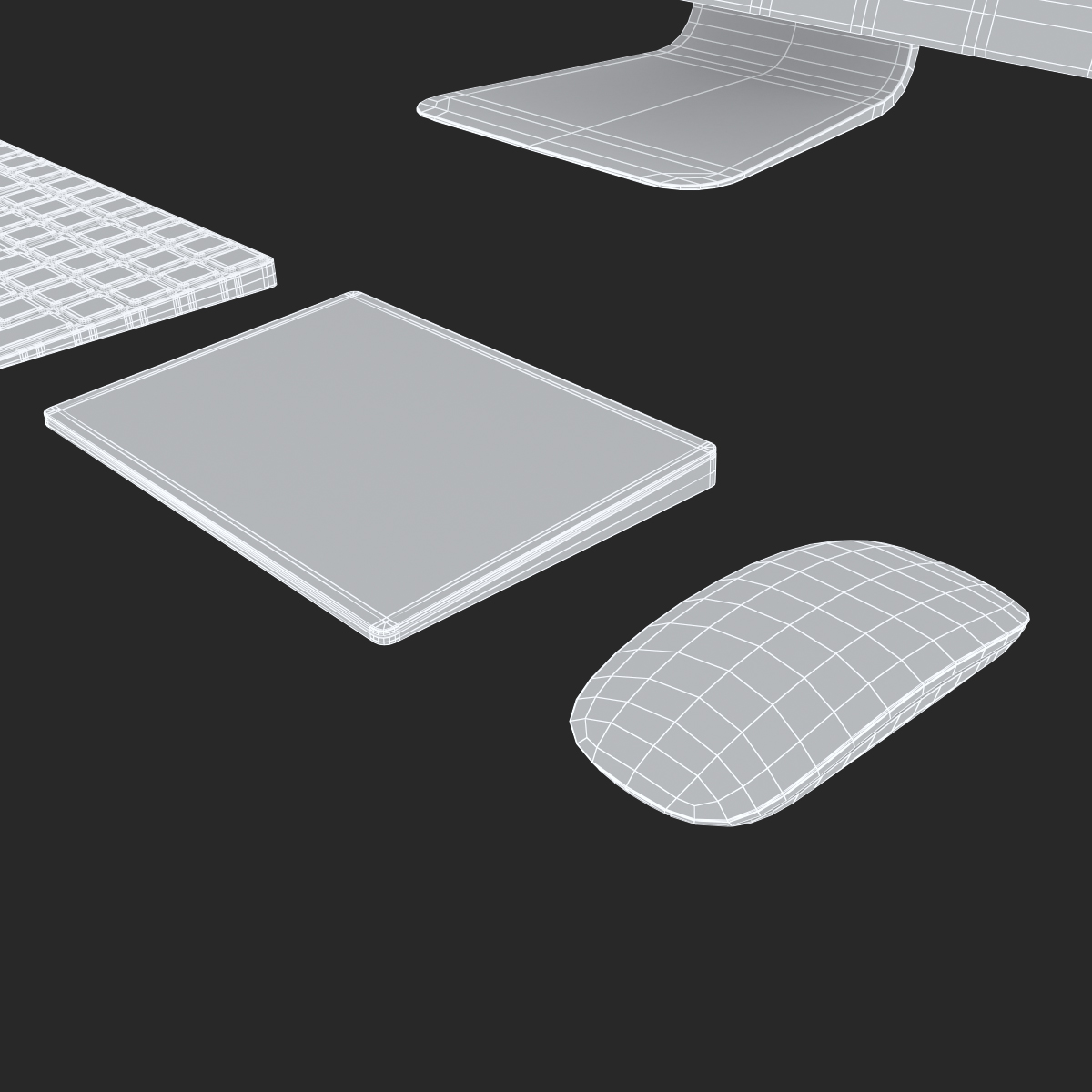 3D model Apple 27 iMac 2018 Silver