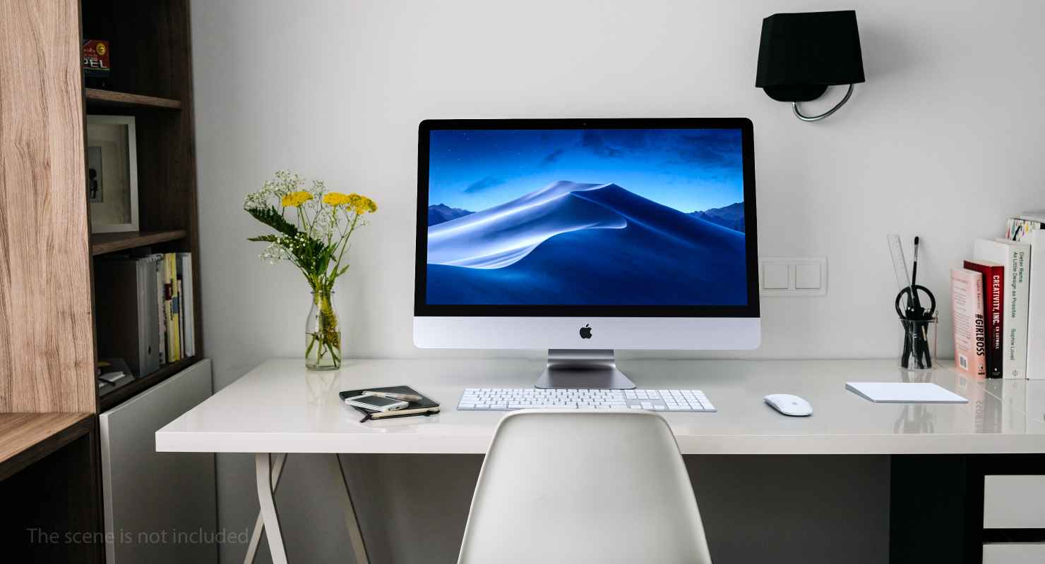 3D model Apple 27 iMac 2018 Silver