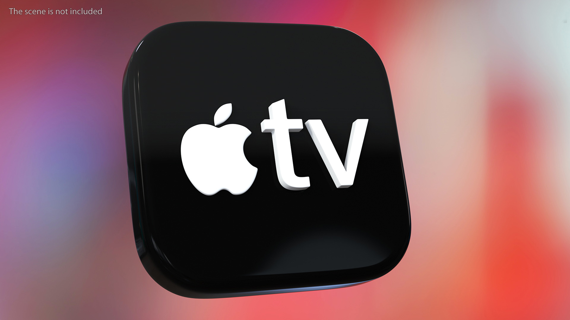 iPhone iOS Apple TV Icon 3D model
