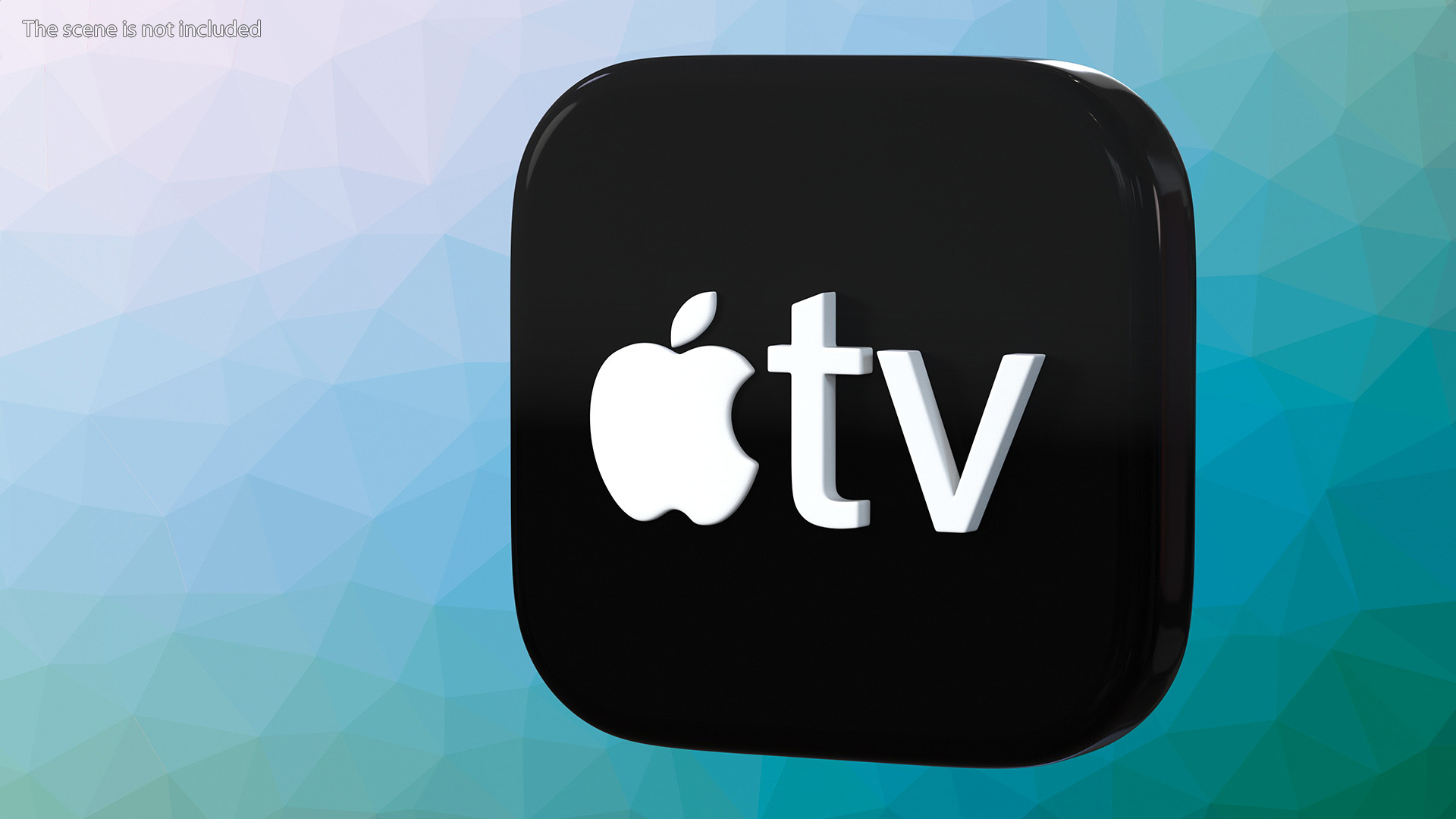 iPhone iOS Apple TV Icon 3D model