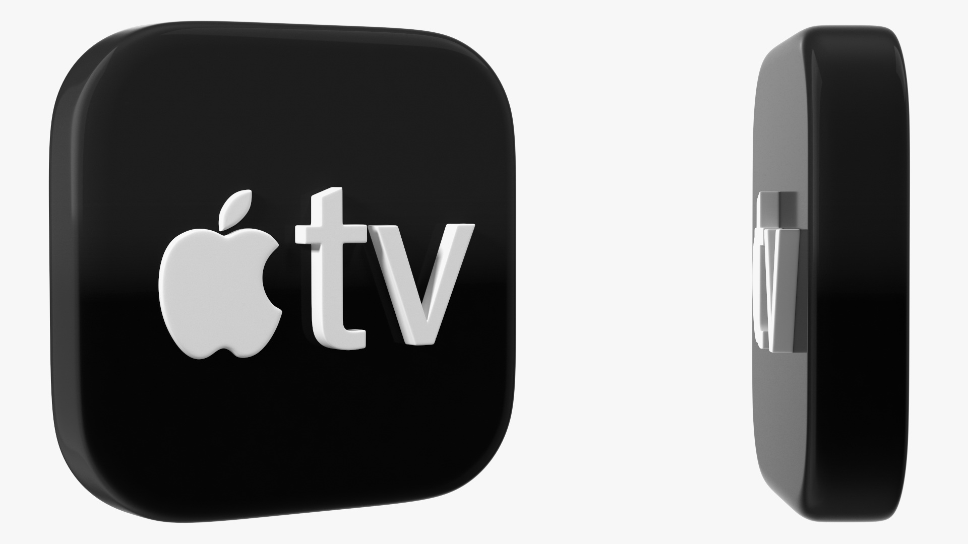 iPhone iOS Apple TV Icon 3D model