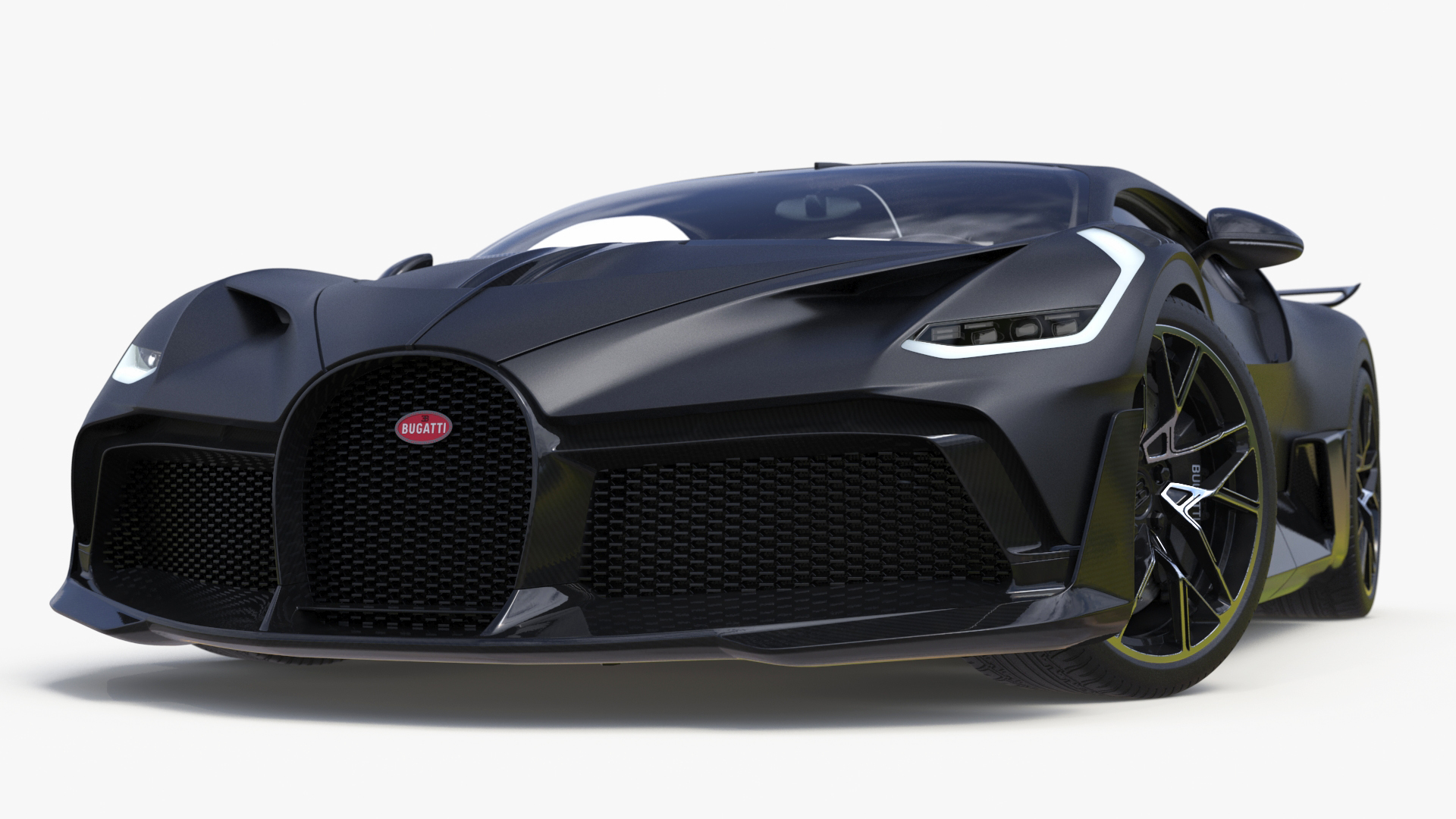 3D model Bugatti Divo Black Rigged