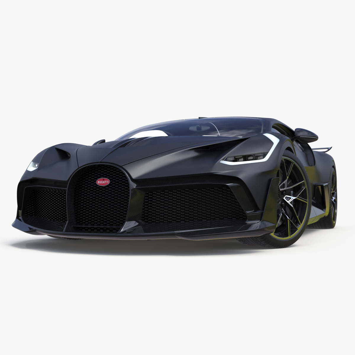 3D model Bugatti Divo Black Rigged