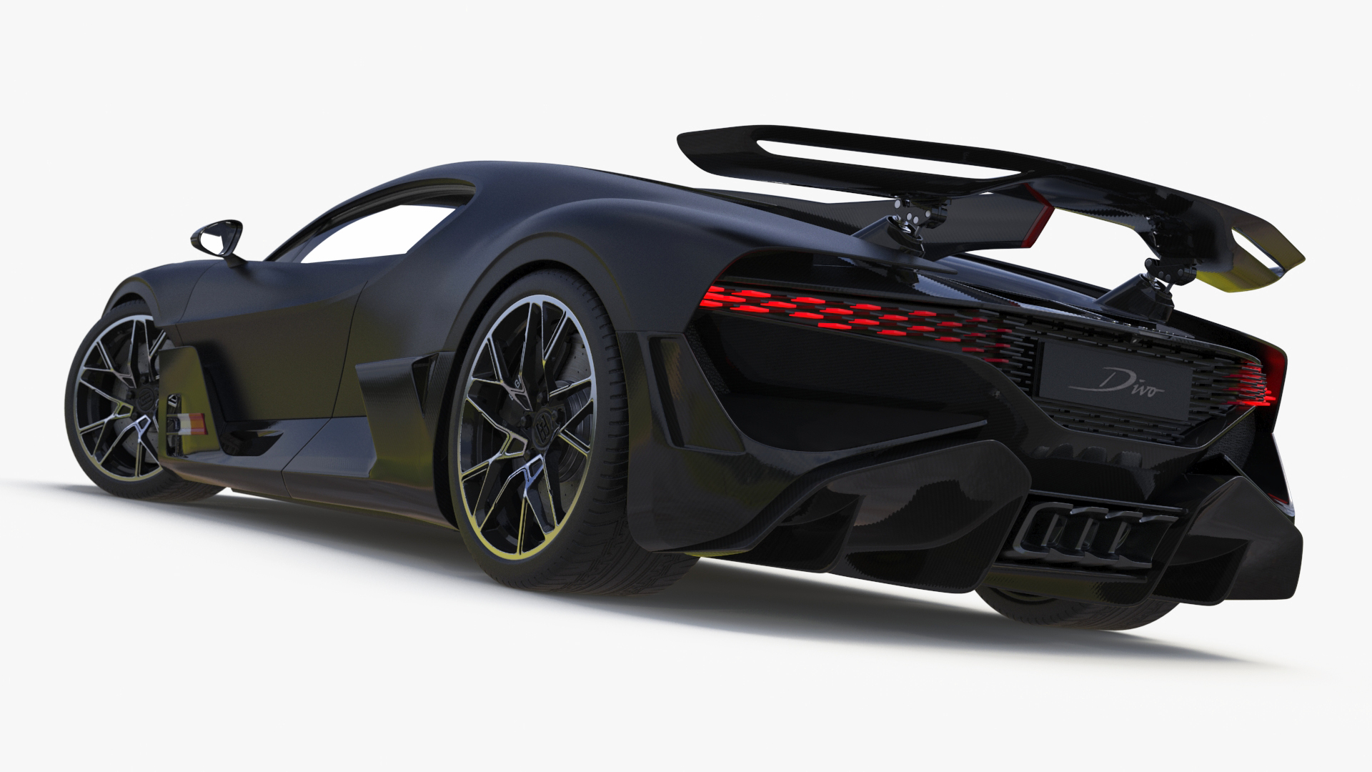 3D model Bugatti Divo Black Rigged