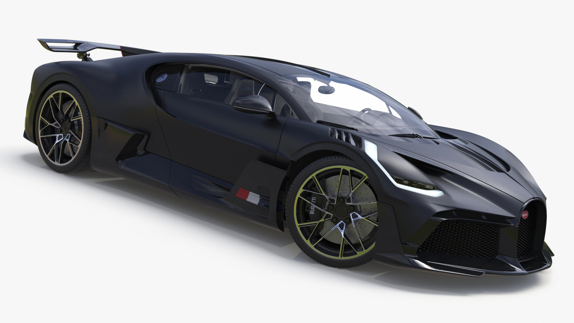 3D model Bugatti Divo Black Rigged