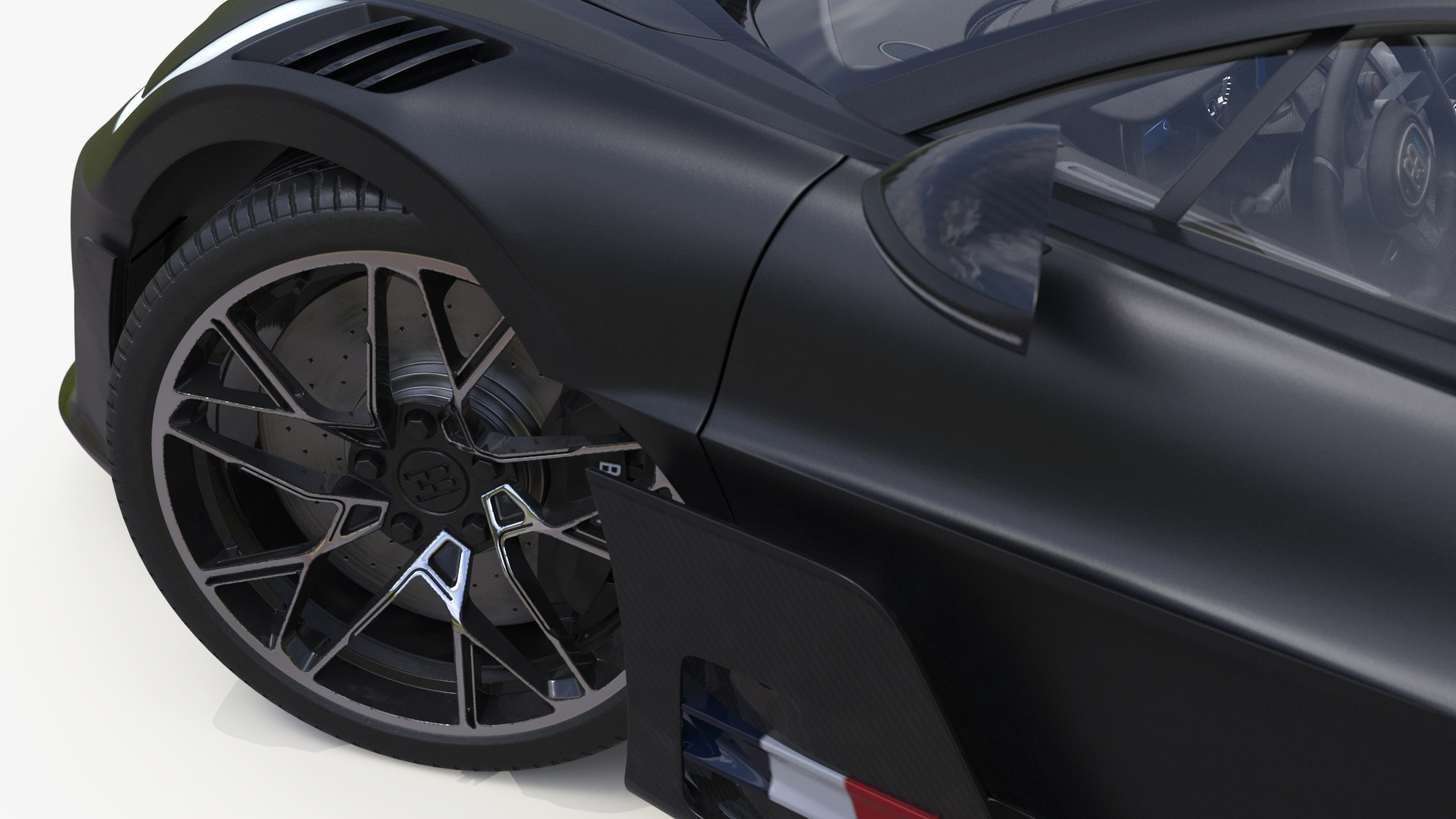 3D model Bugatti Divo Black Rigged