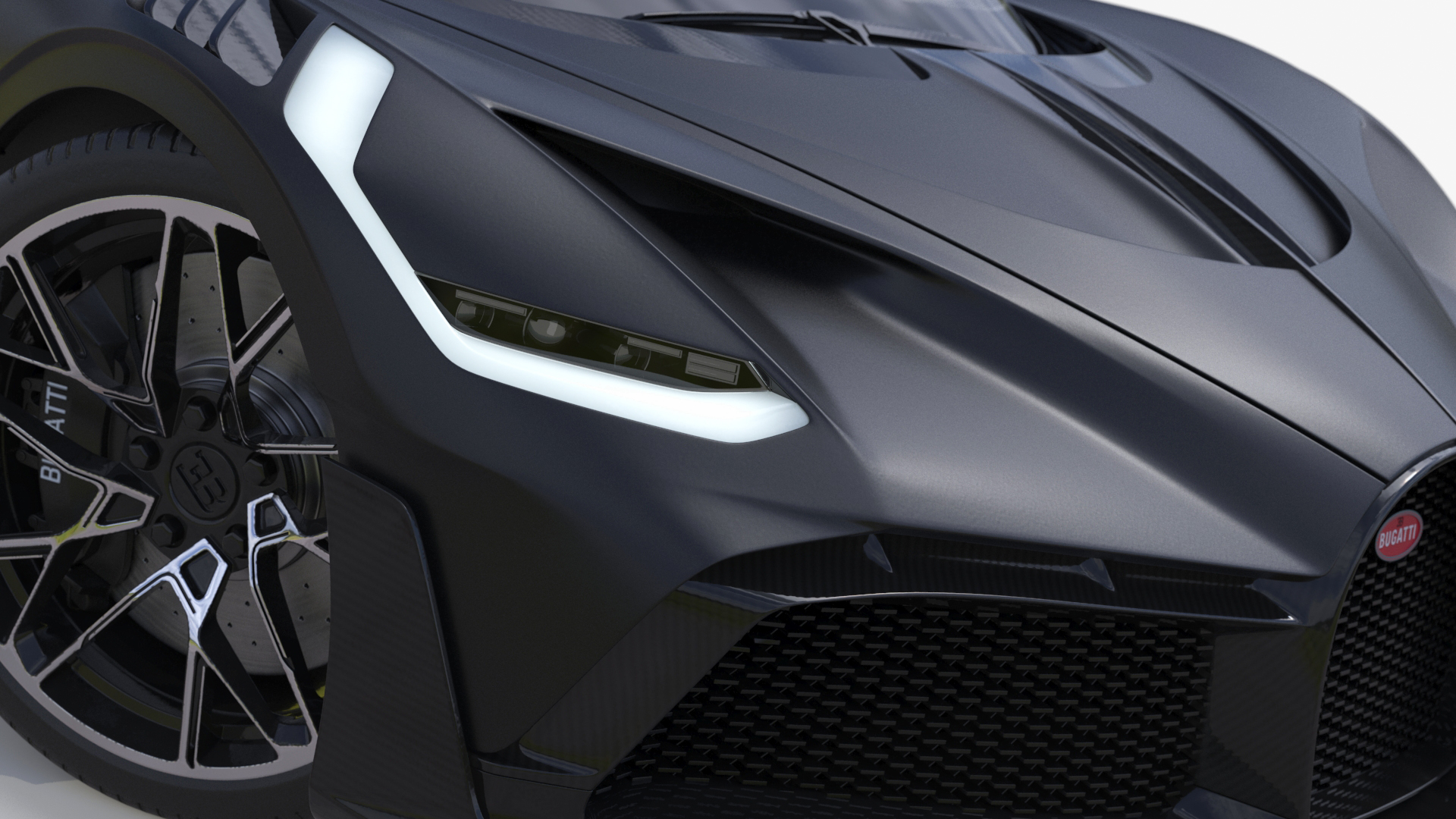 3D model Bugatti Divo Black Rigged