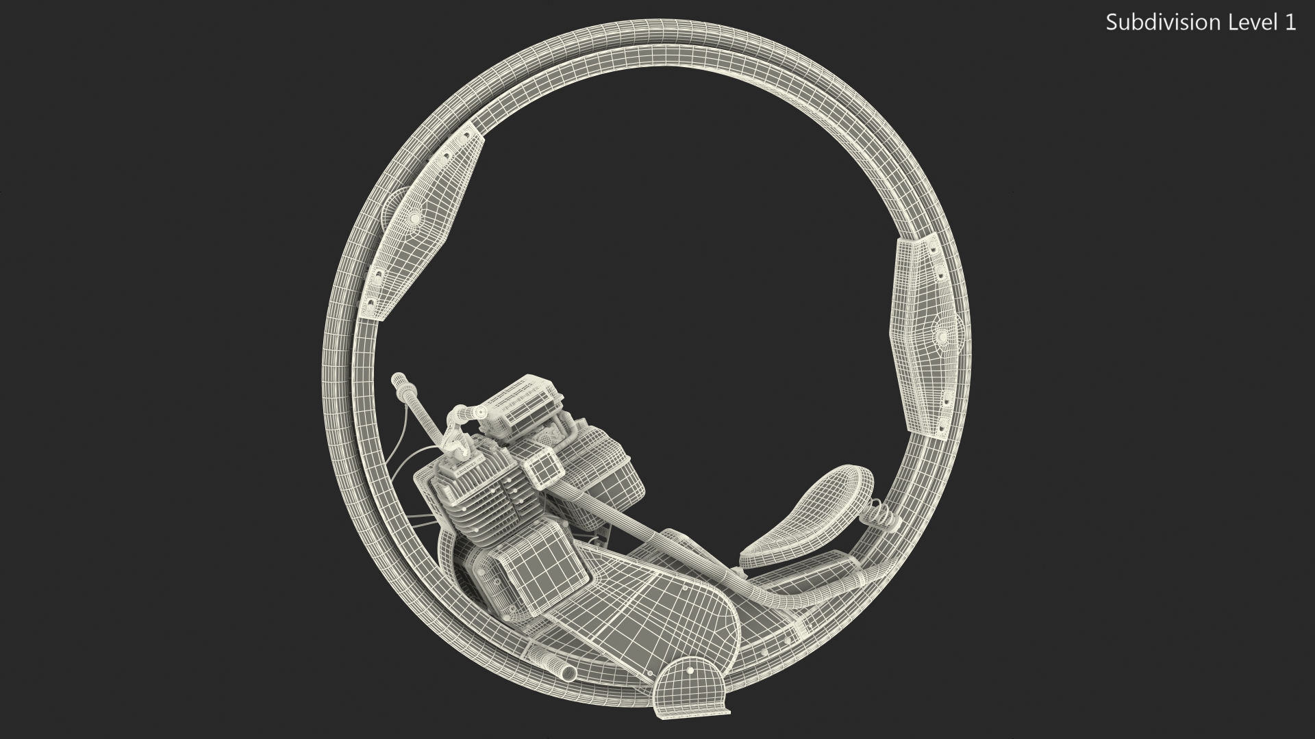 3D McLean Motorized Monocycle