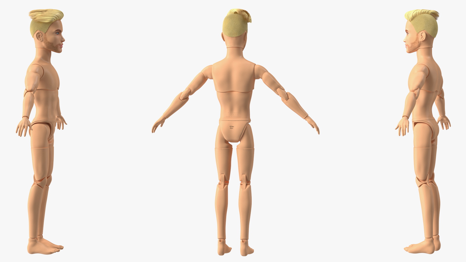 Barbie Ken GTD90 T-pose Fur 3D