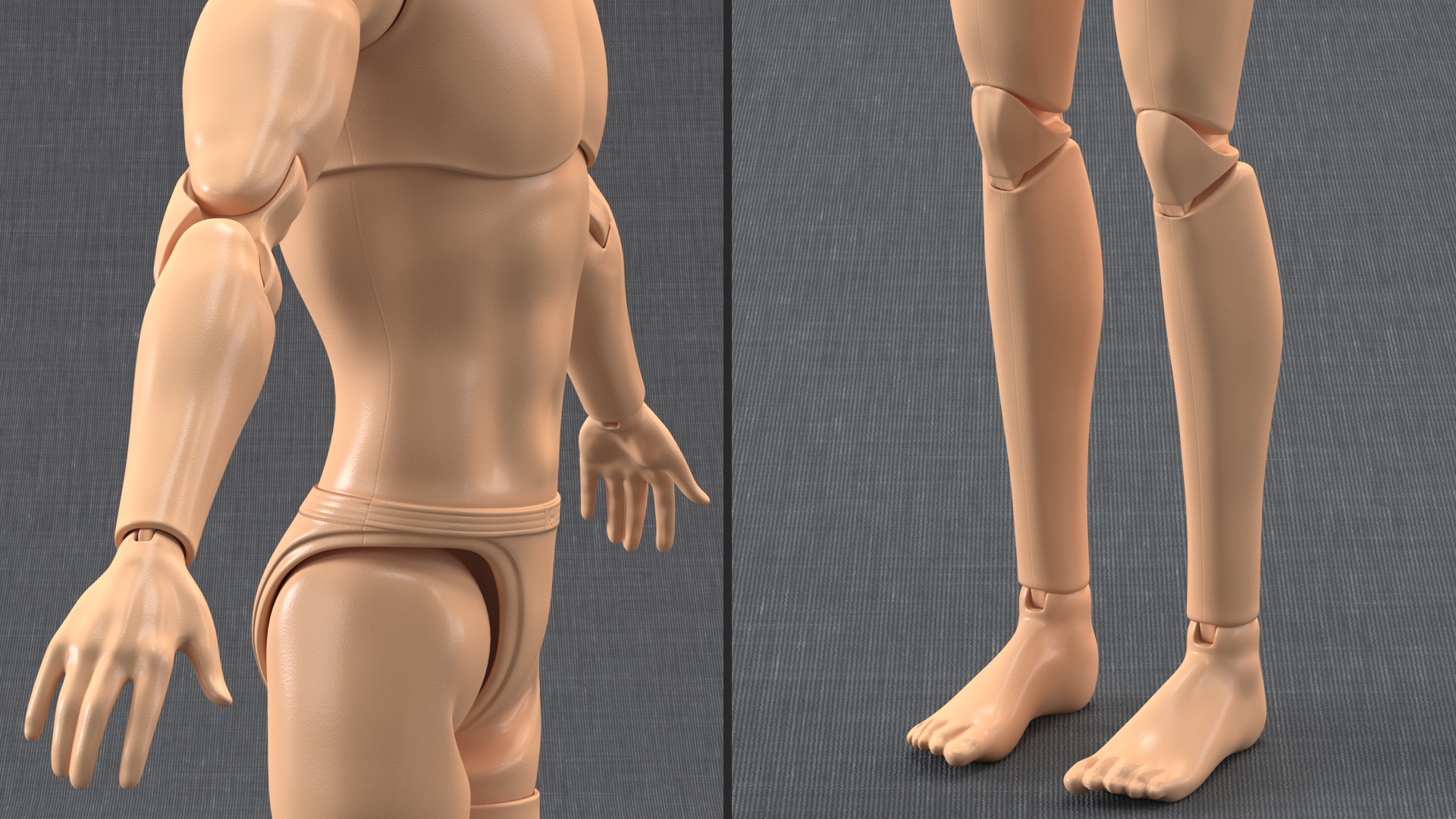 Barbie Ken GTD90 T-pose Fur 3D