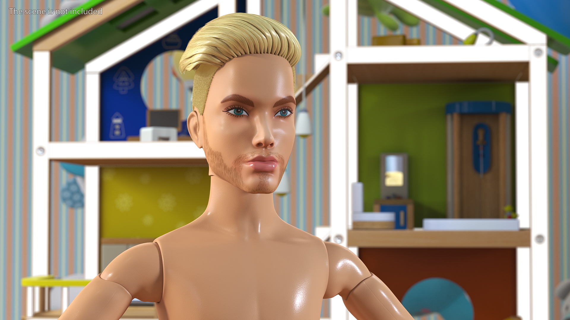 Barbie Ken GTD90 T-pose Fur 3D