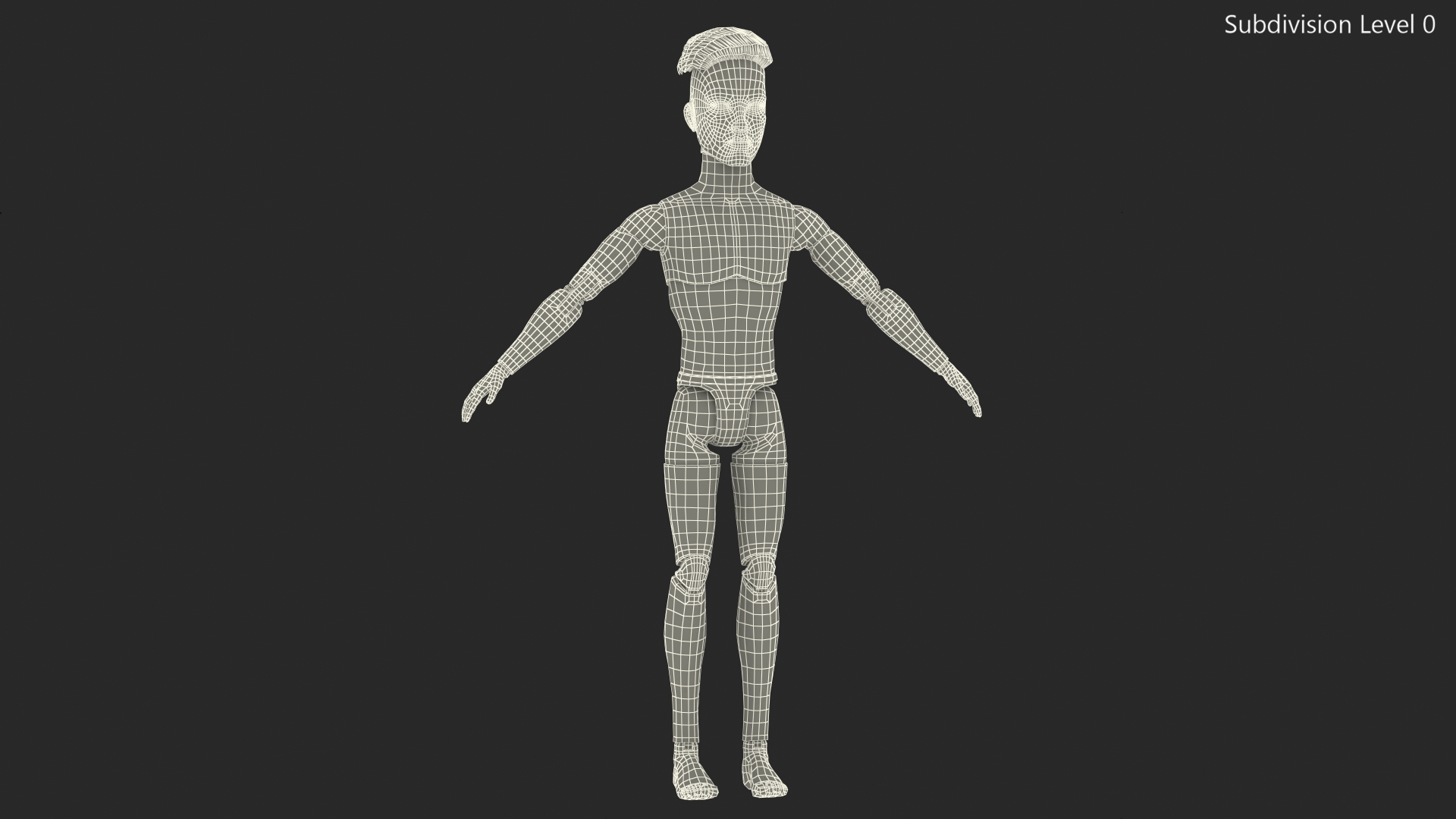 Barbie Ken GTD90 T-pose Fur 3D