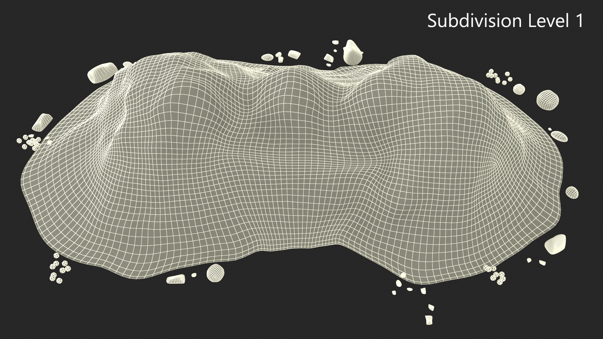 3D Snow Pile Set model