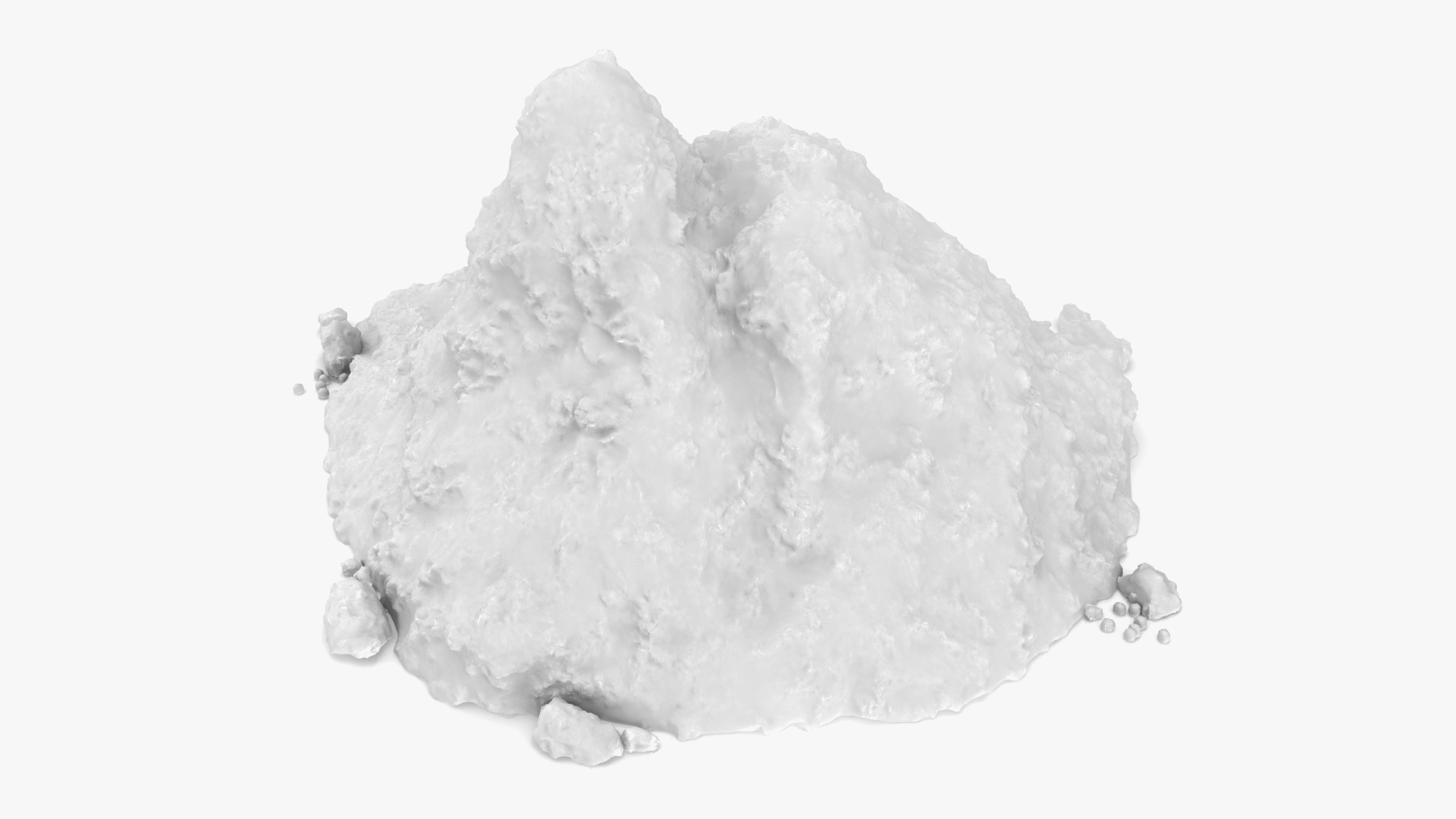 3D Snow Pile Set model
