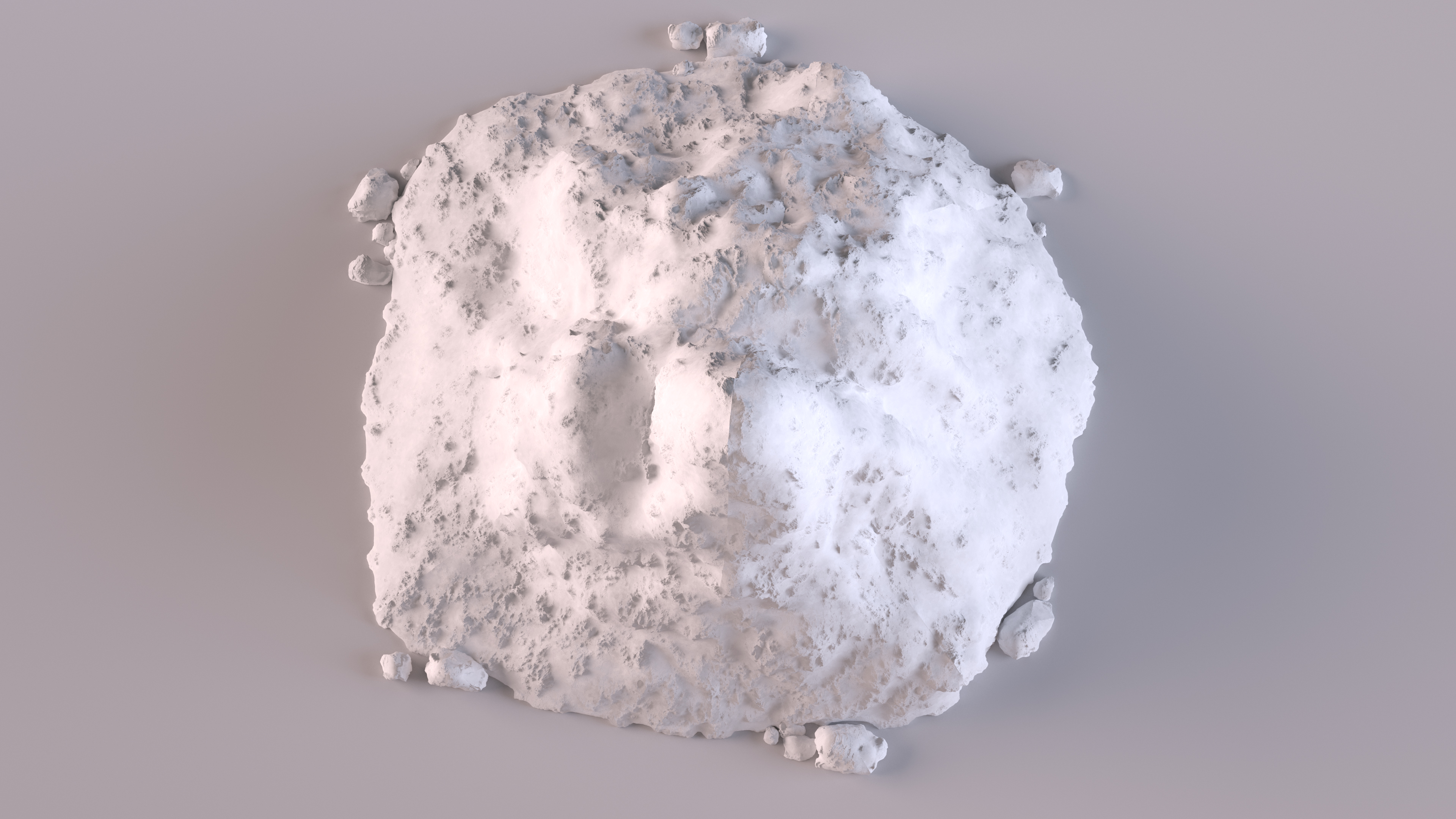 3D Snow Pile Set model