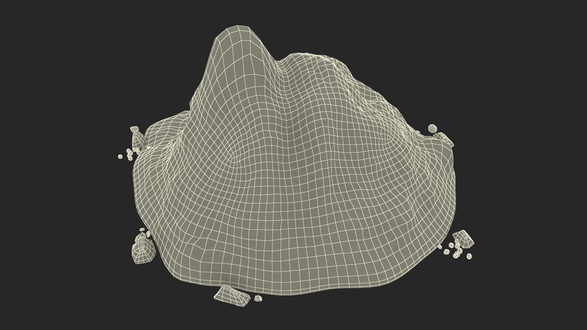 3D Snow Pile Set model