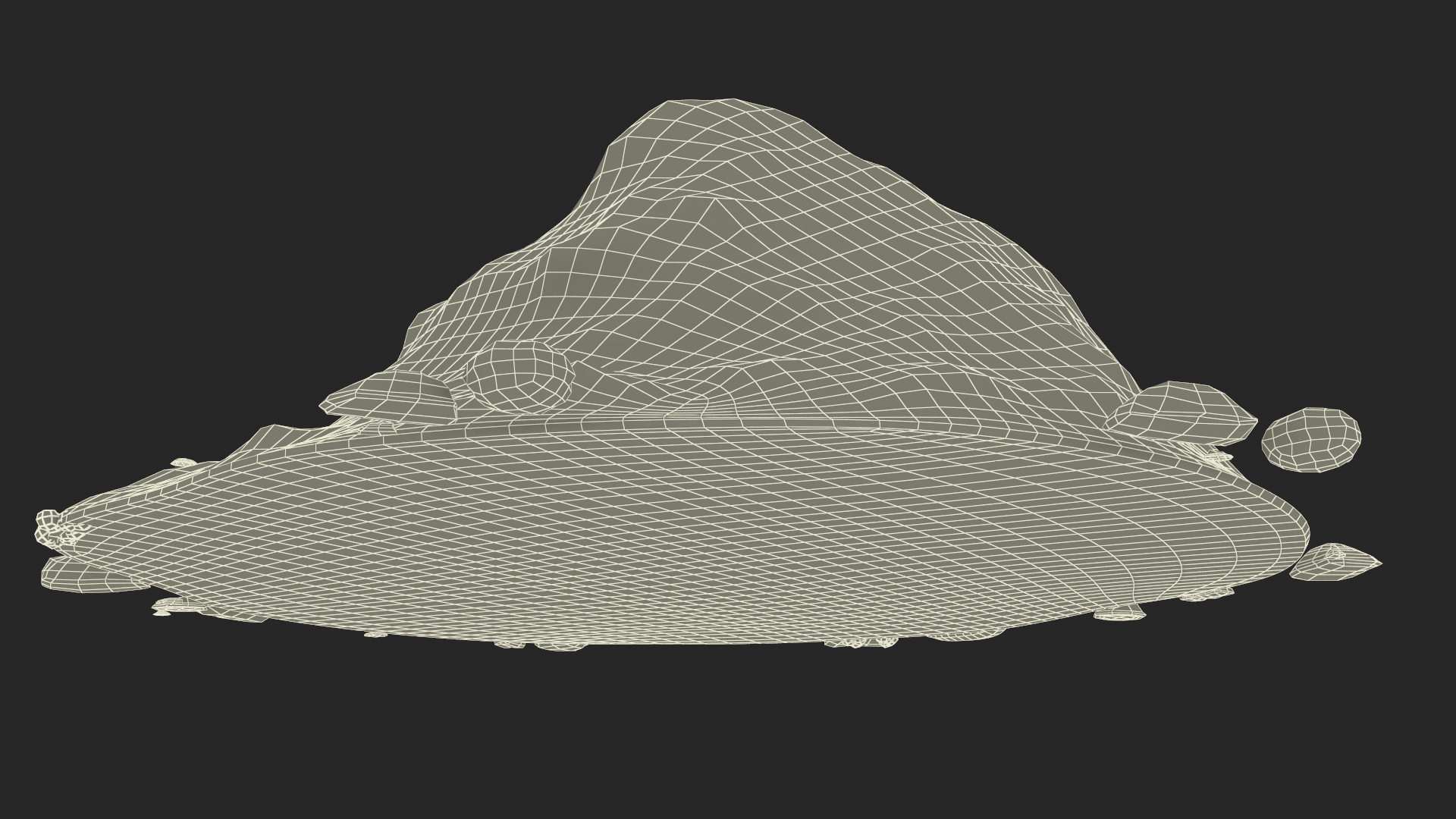3D Snow Pile Set model