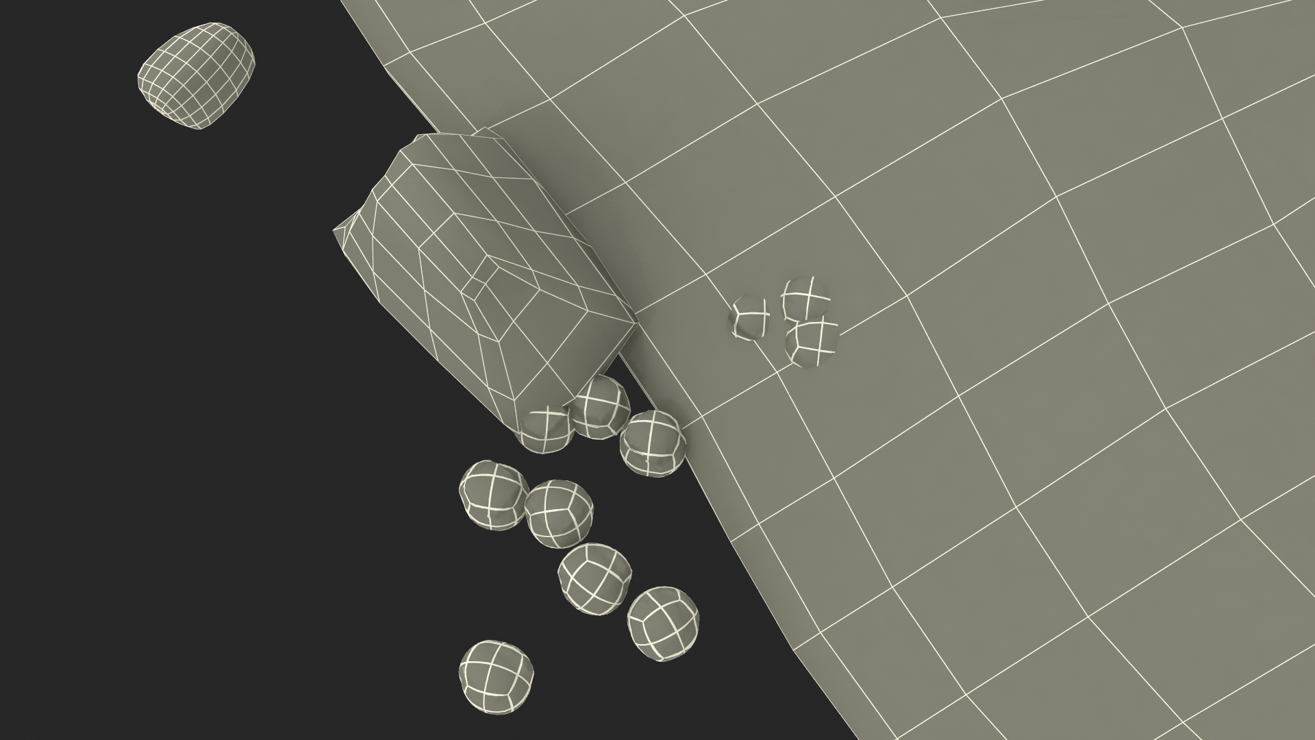 3D Snow Pile Set model