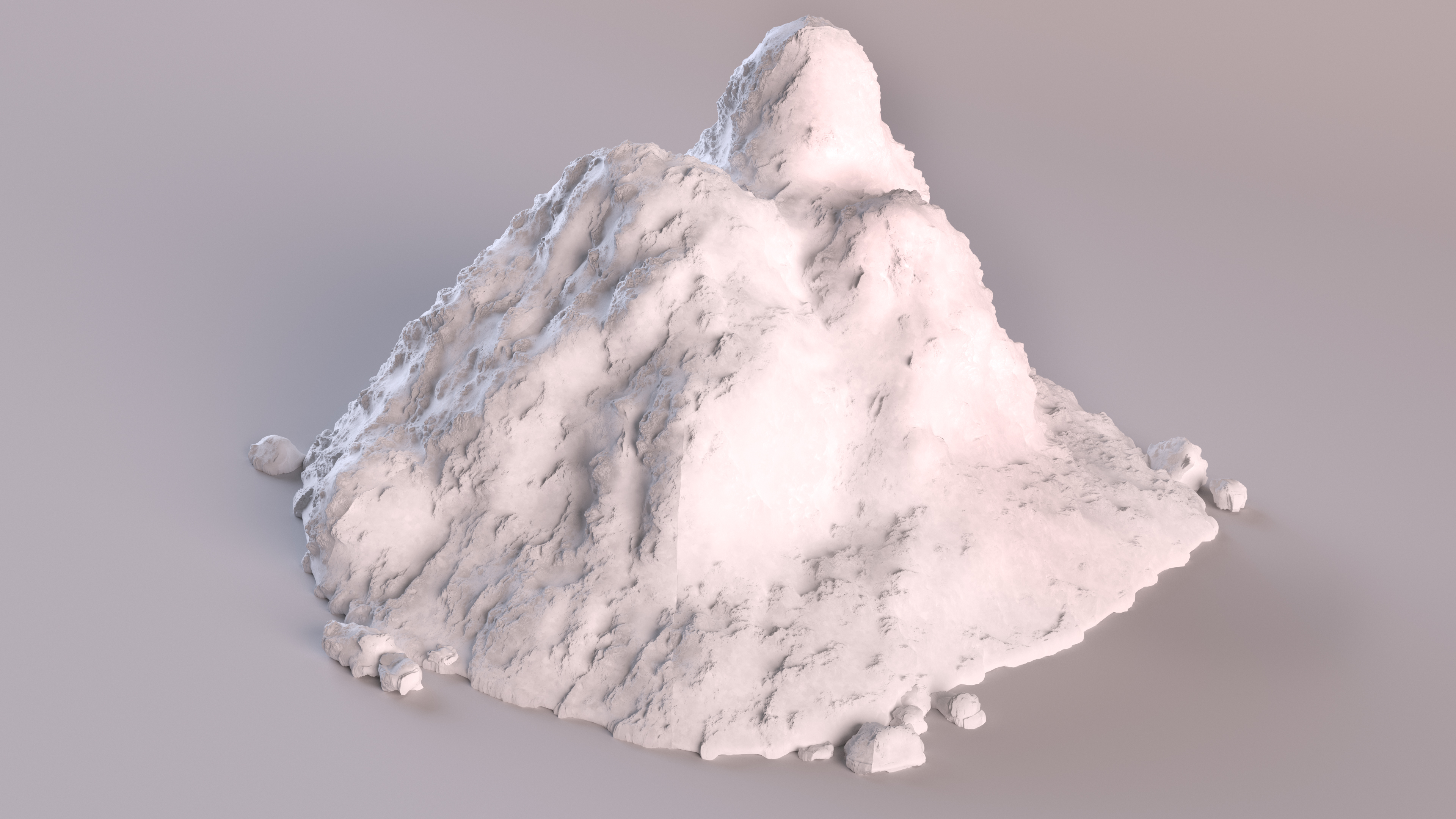 3D Snow Pile Set model