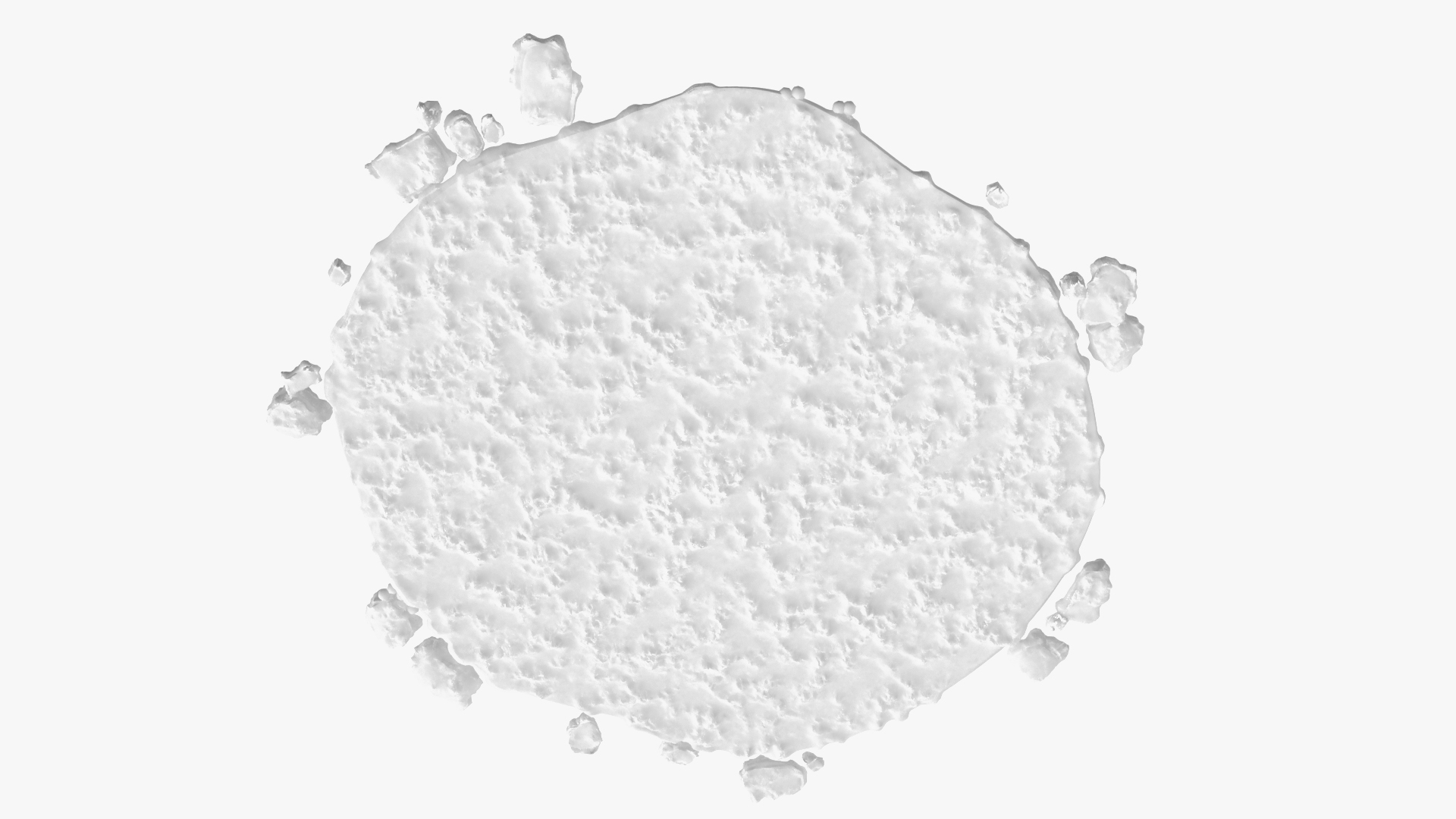 3D Snow Pile Set model