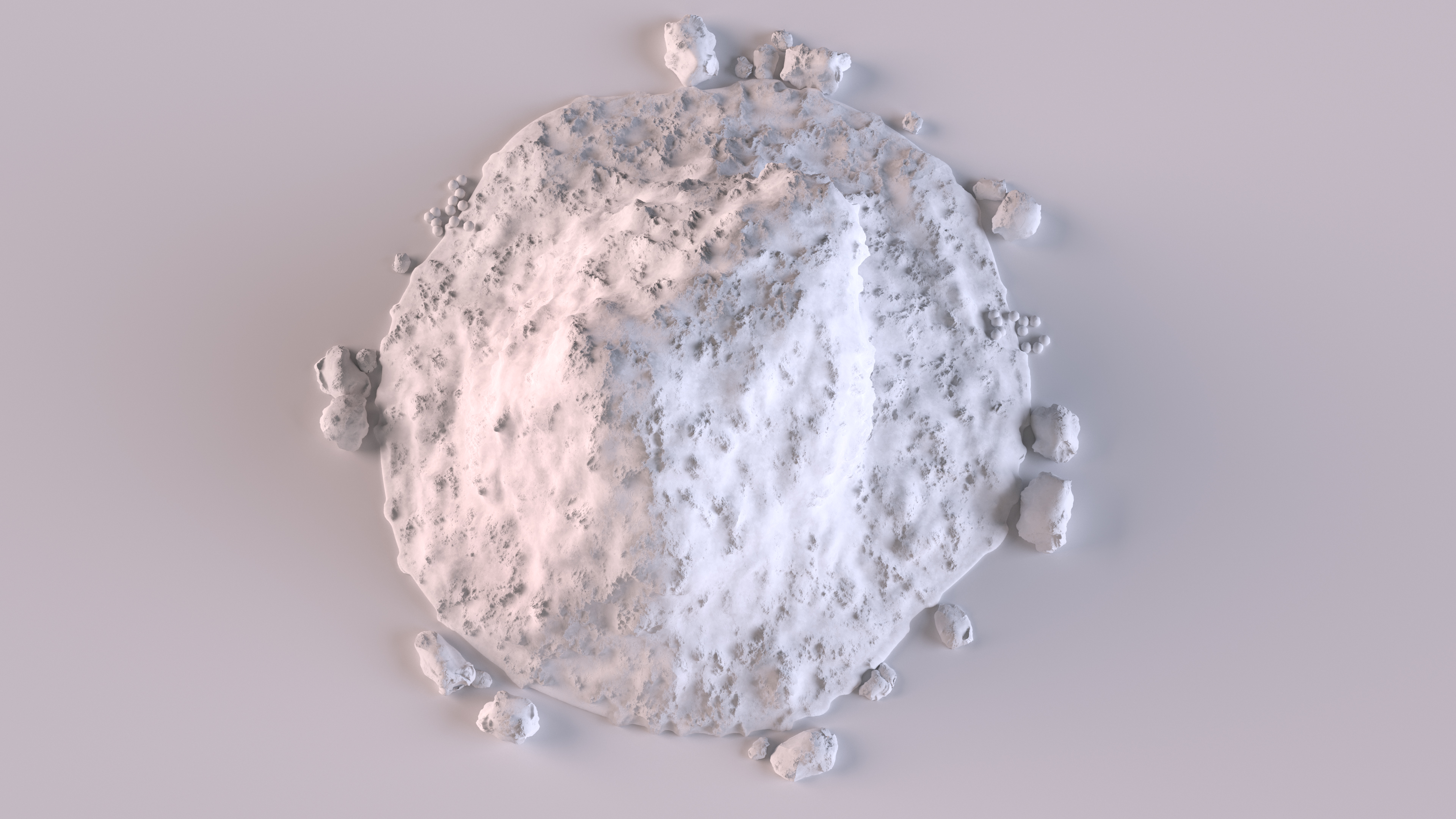 3D Snow Pile Set model