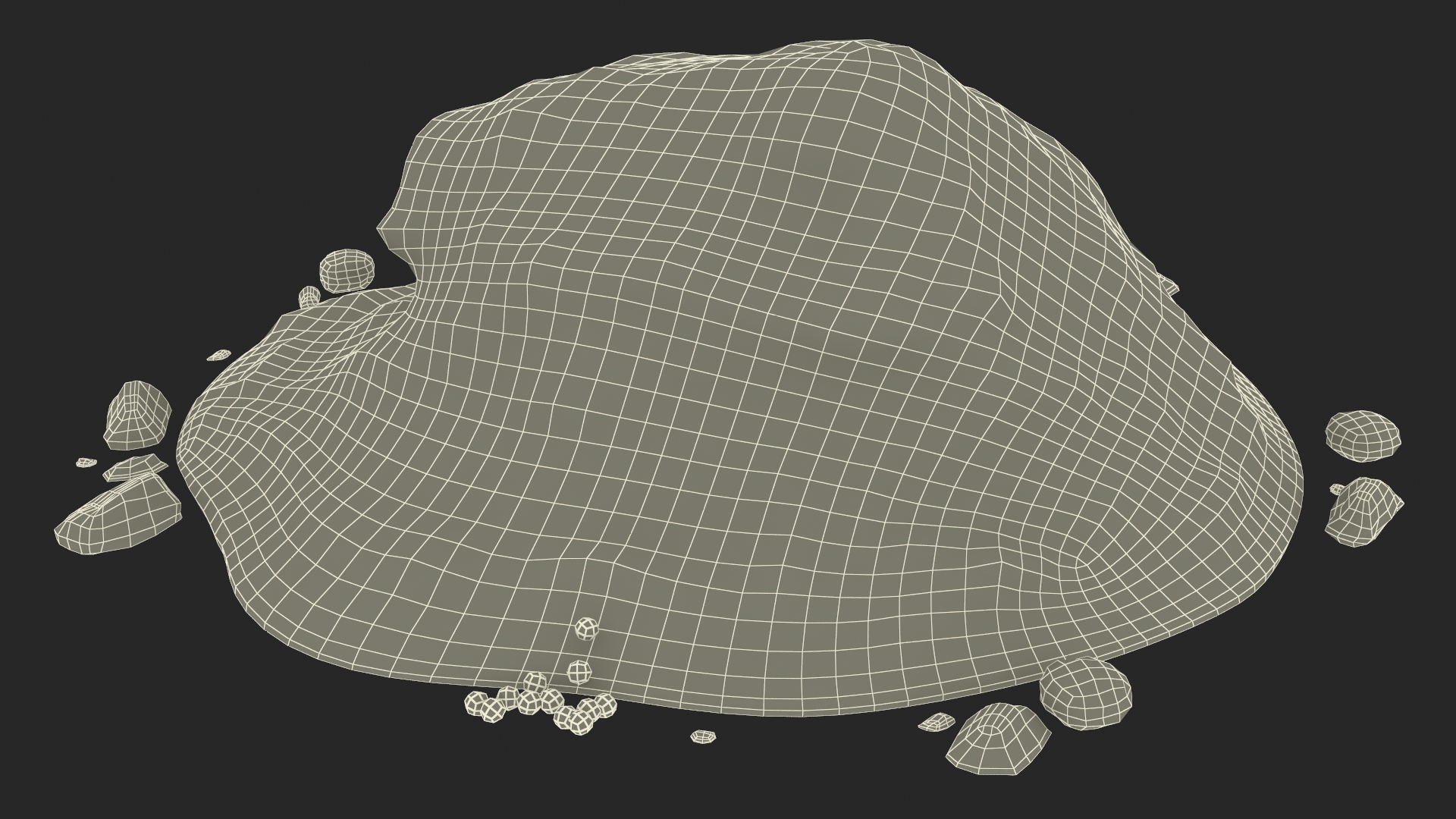 3D Snow Pile Set model