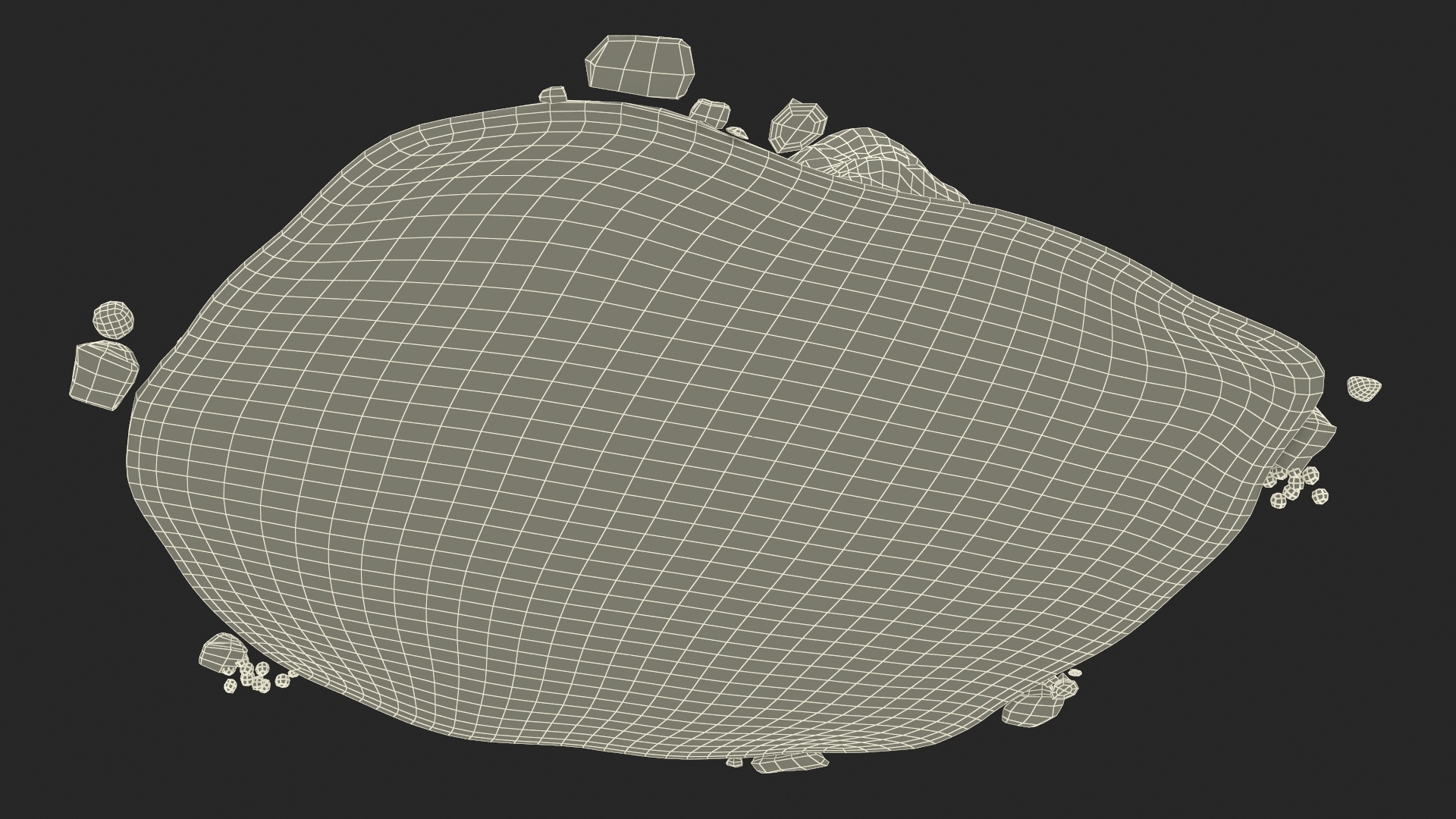 3D Snow Pile Set model