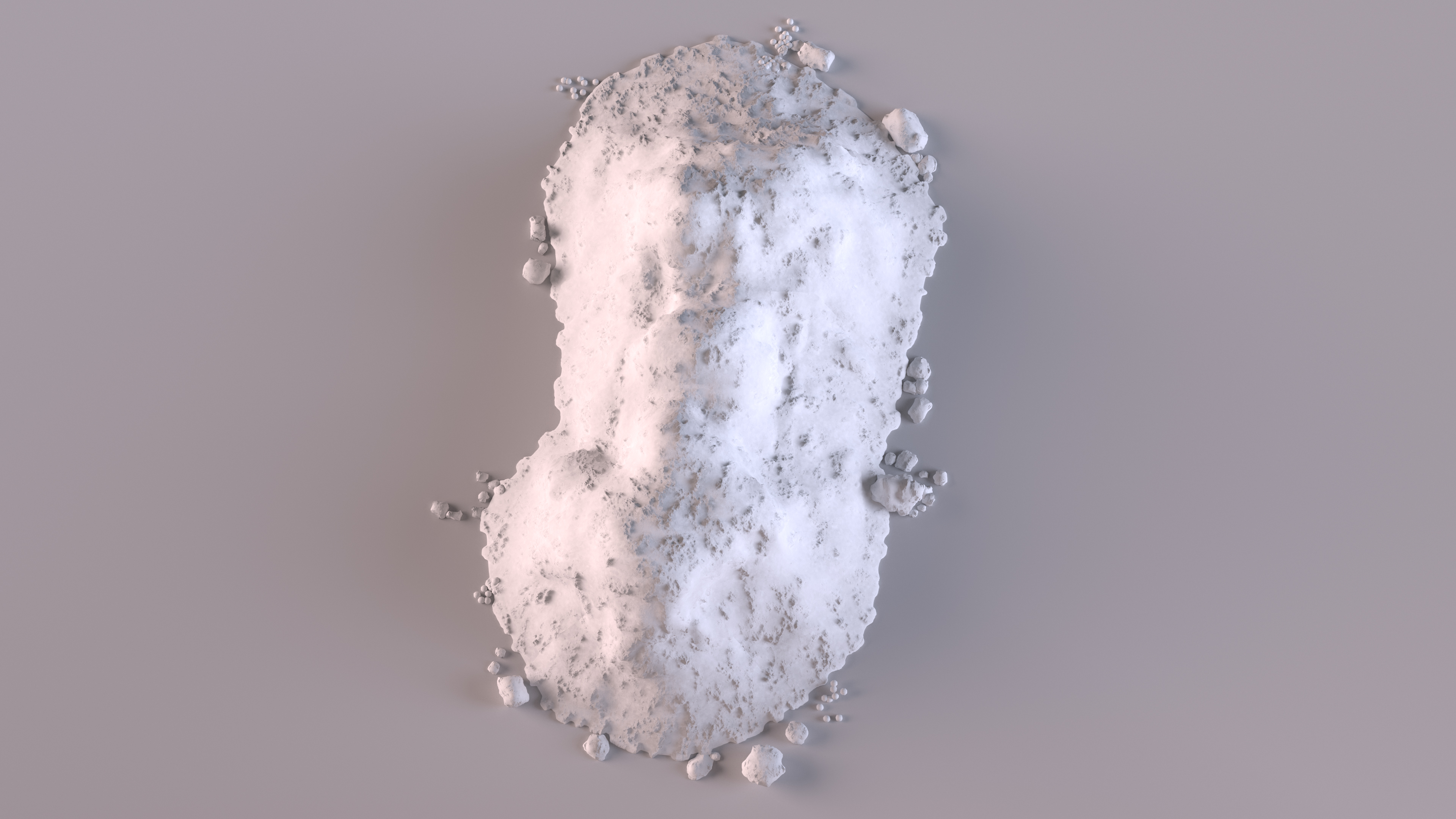 3D Snow Pile Set model