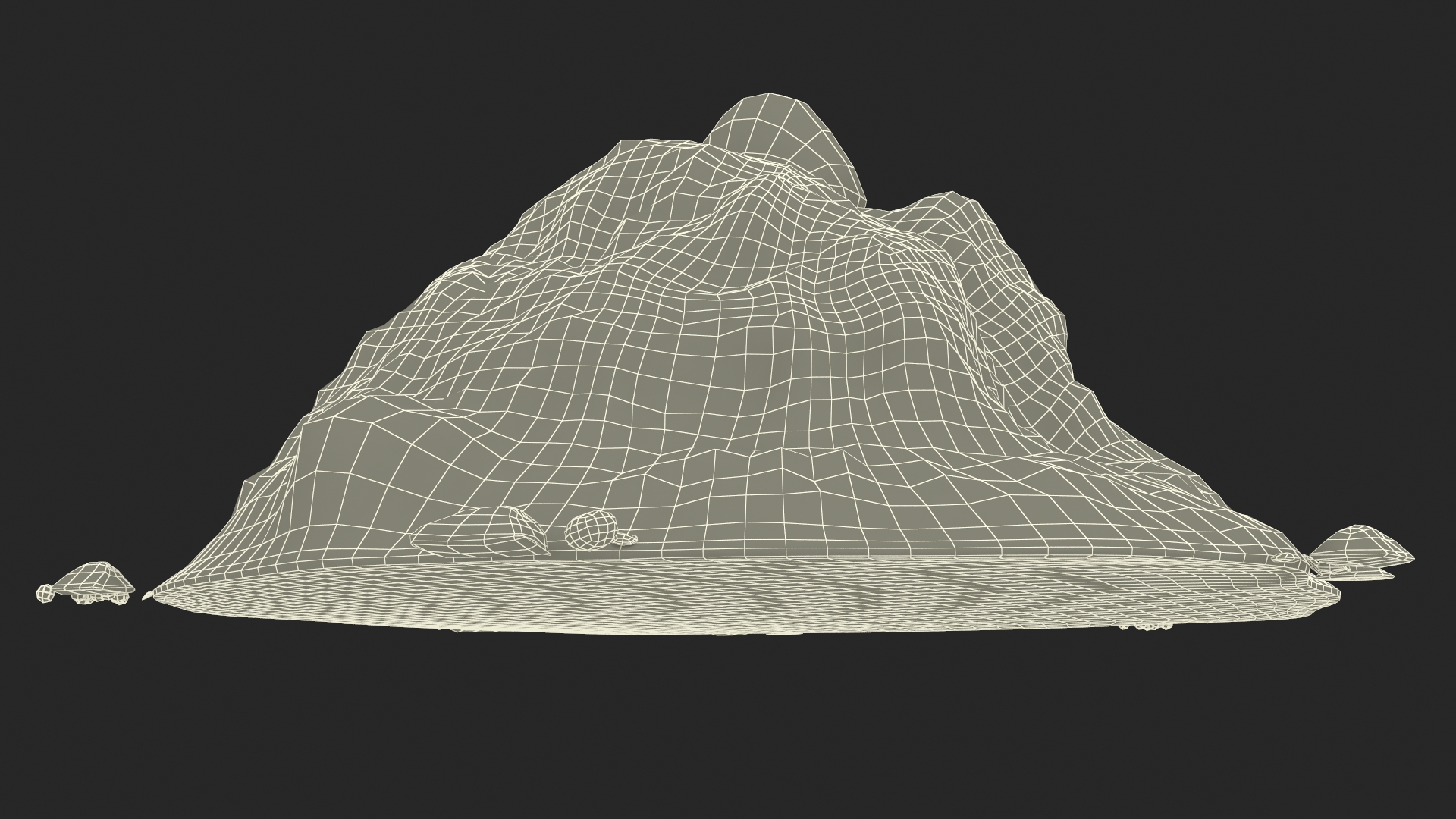 3D Snow Pile Set model