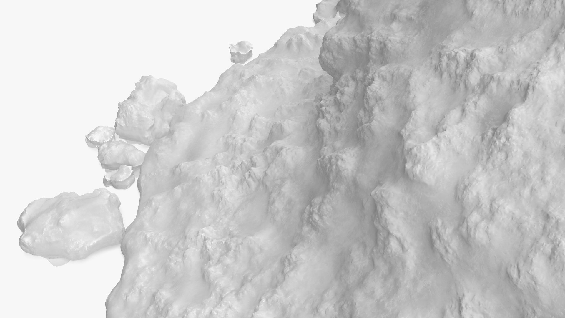 3D Snow Pile Set model