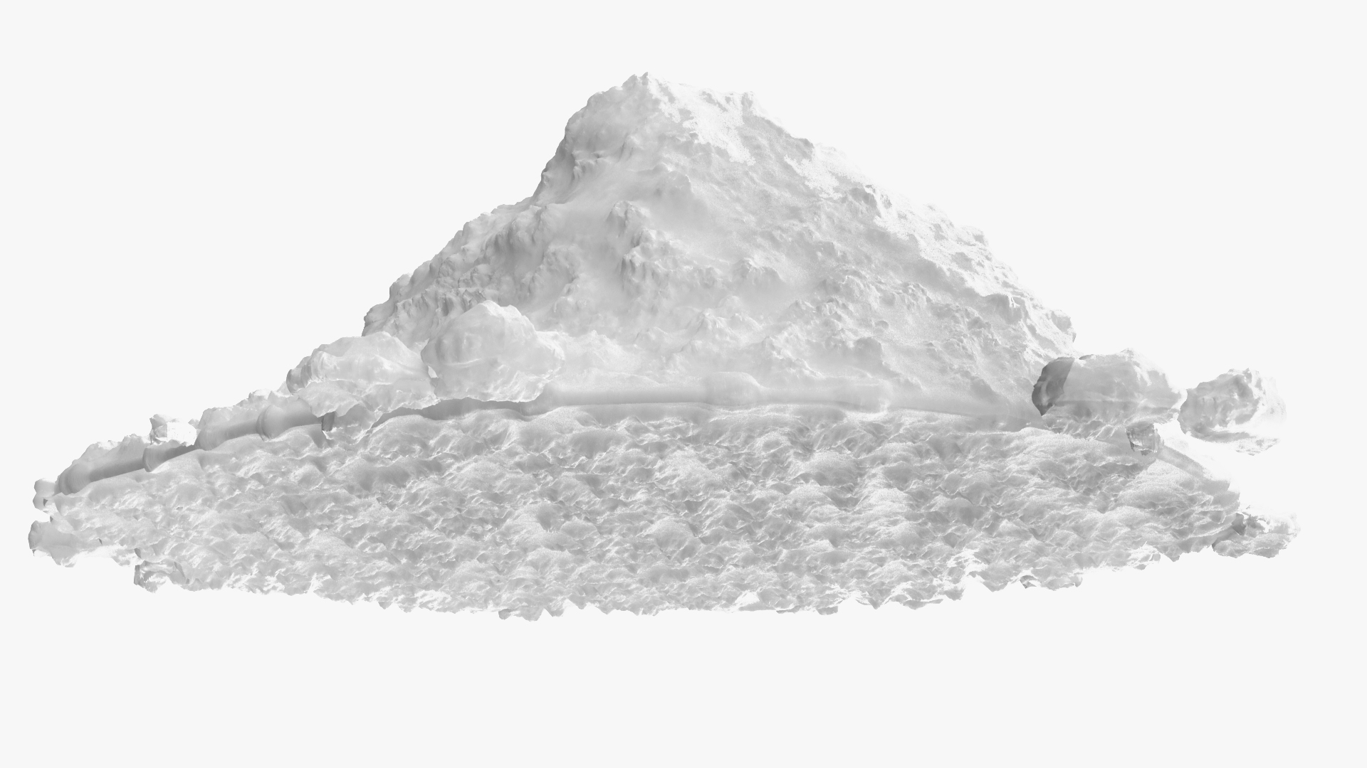 3D Snow Pile Set model
