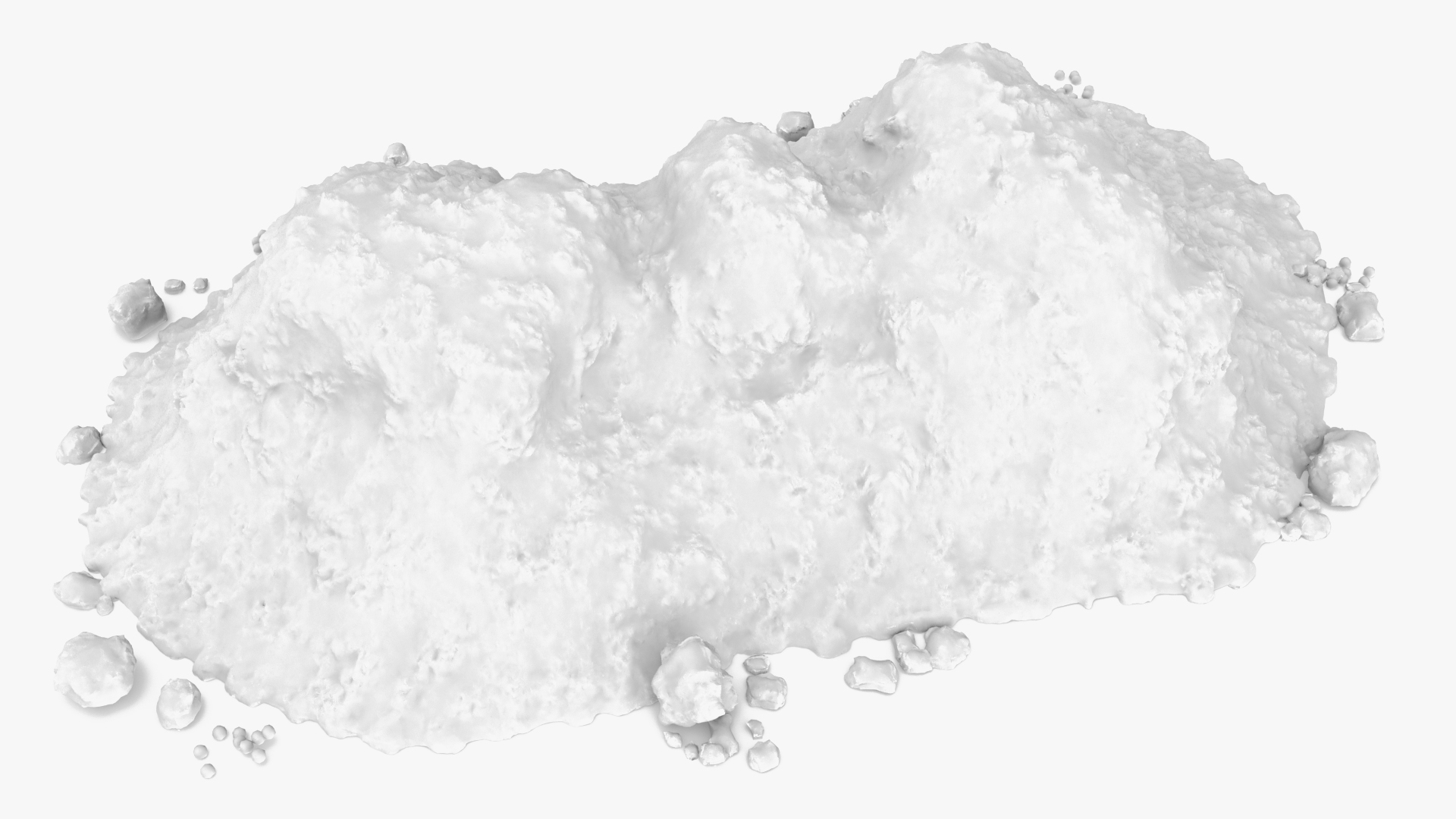 3D Snow Pile Set model