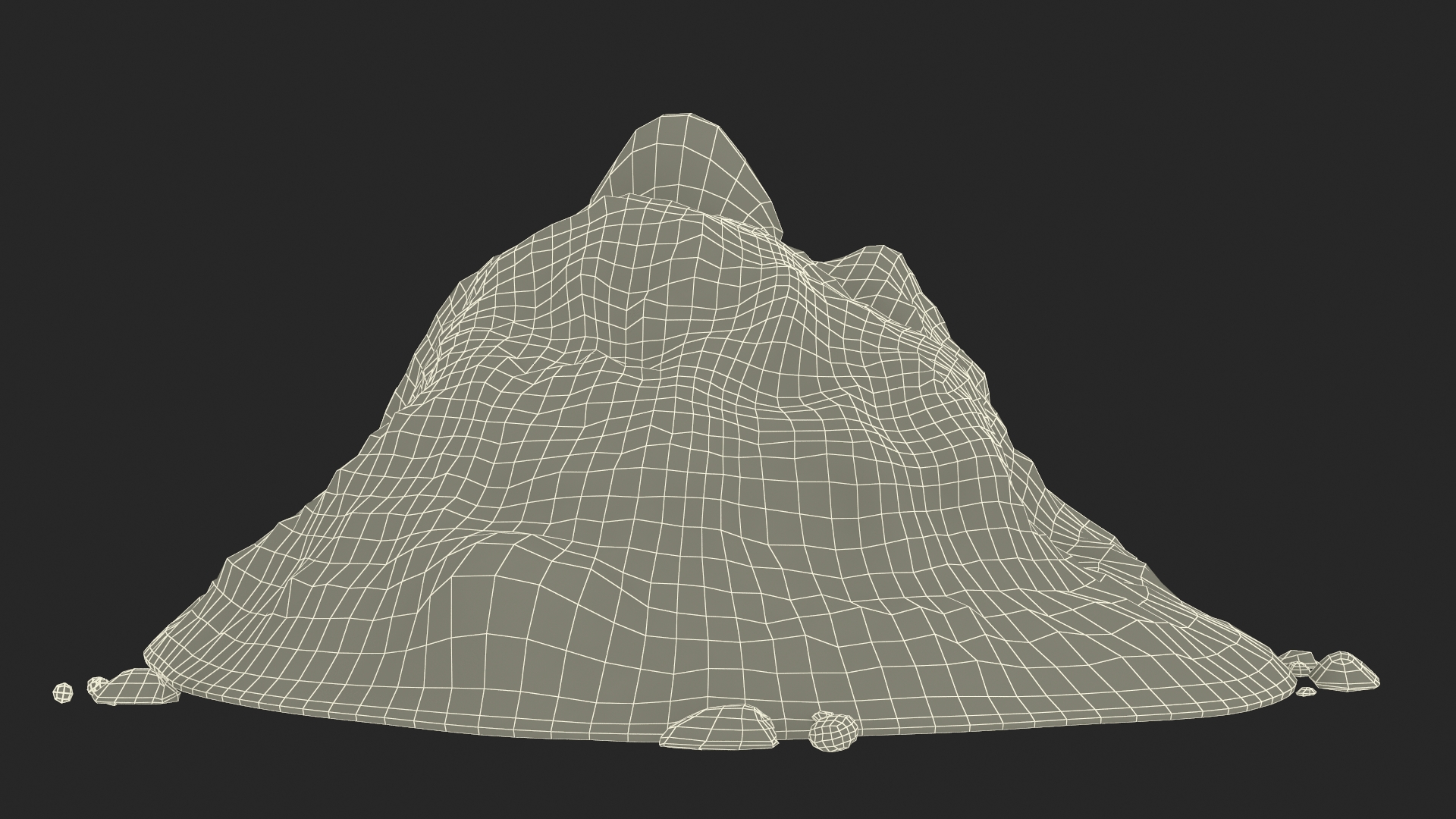 3D Snow Pile Set model