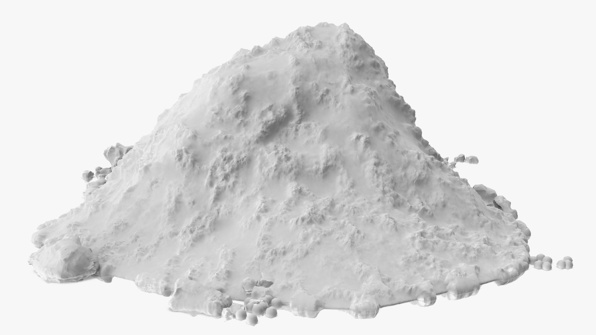 3D Snow Pile Set model