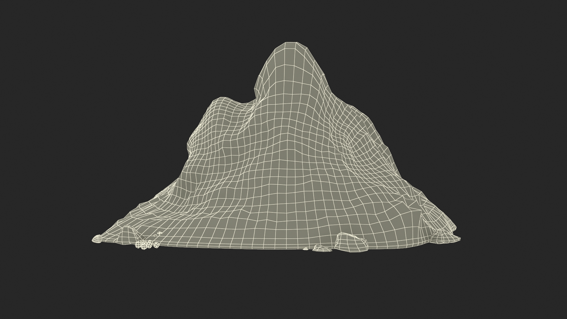 3D Snow Pile Set model