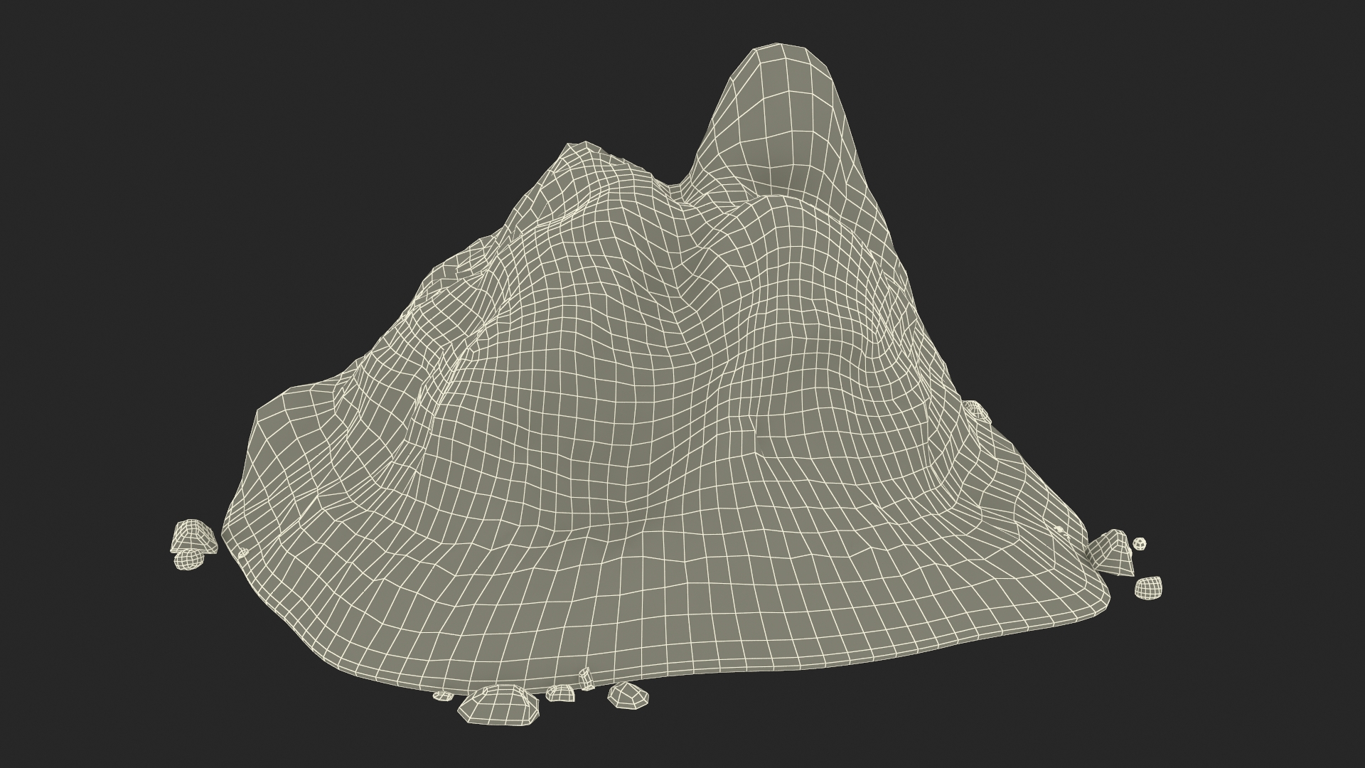 3D Snow Pile Set model