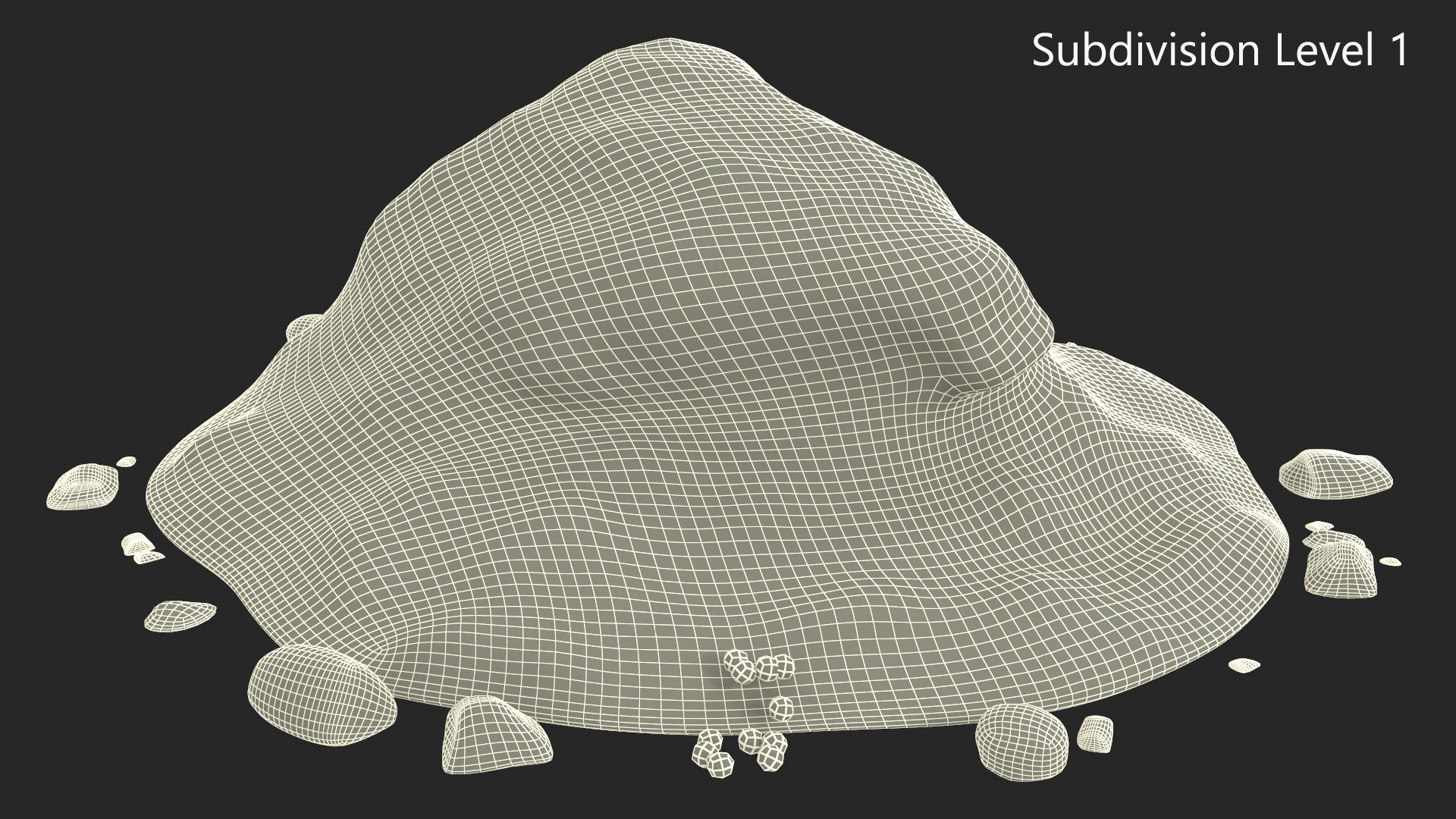 3D Snow Pile Set model