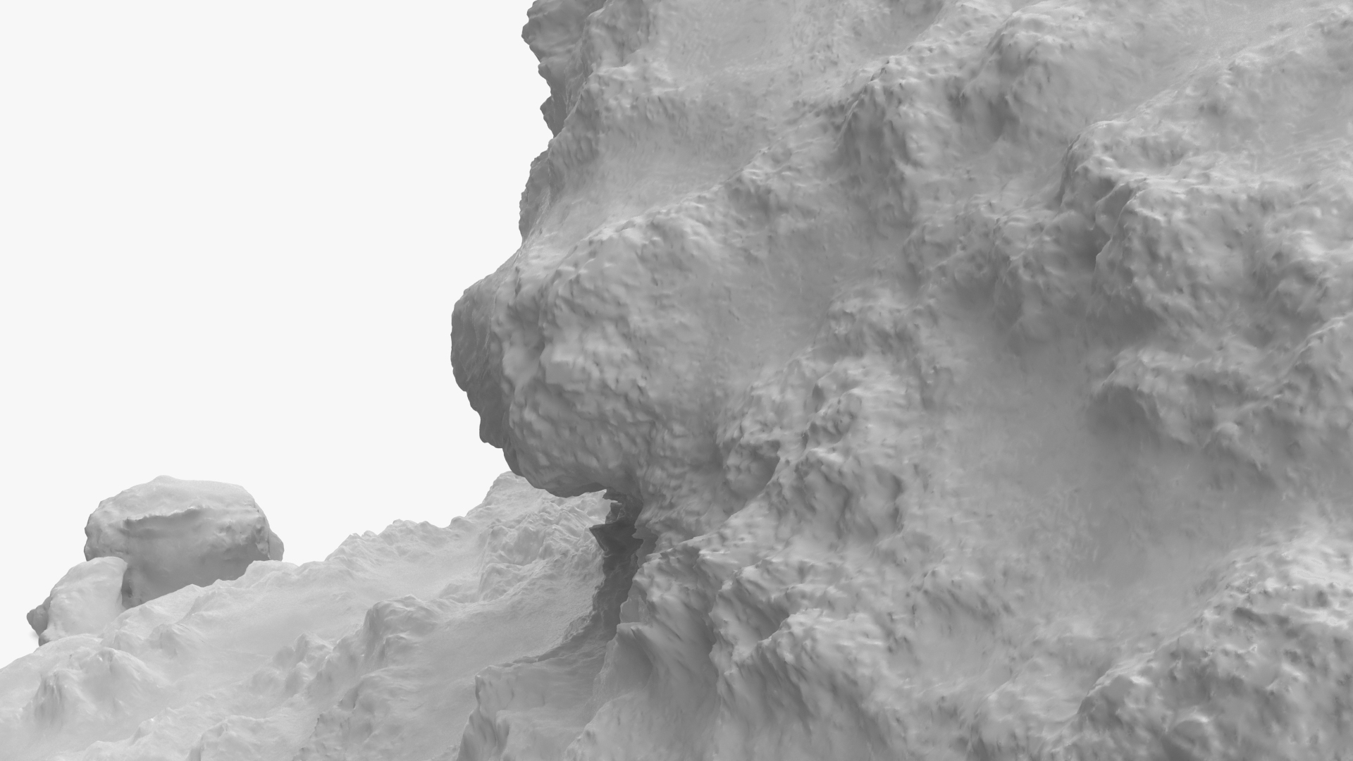 3D Snow Pile Set model