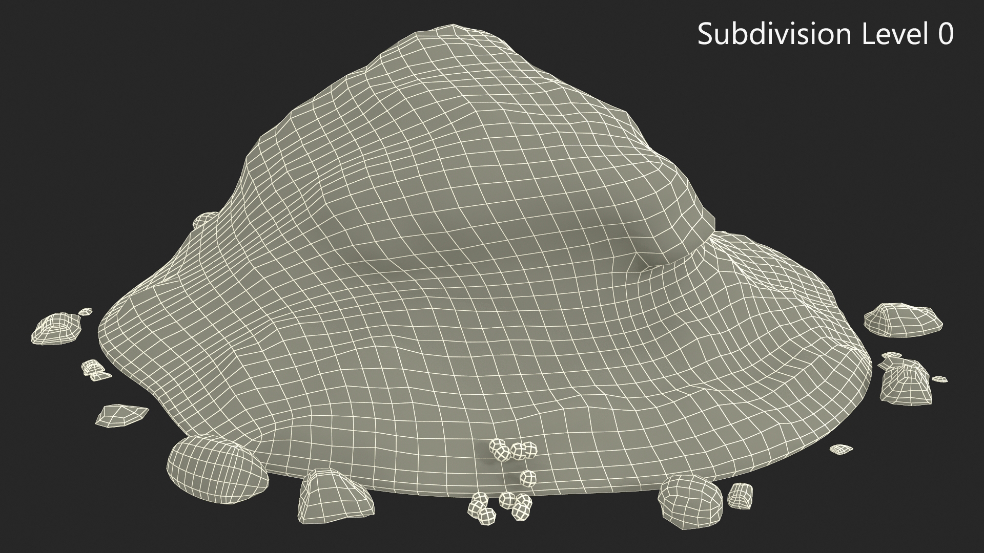3D Snow Pile Set model
