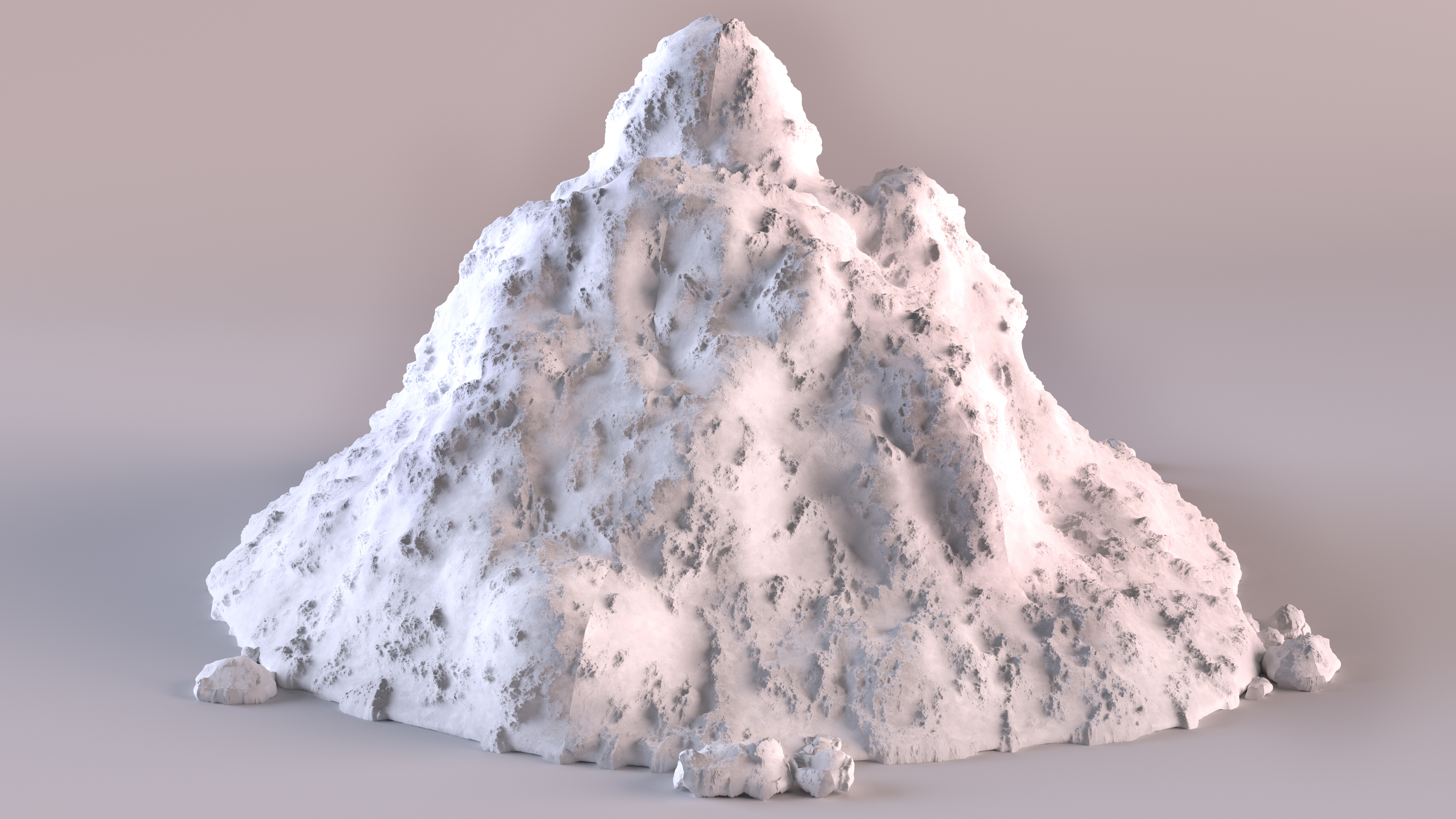 3D Snow Pile Set model