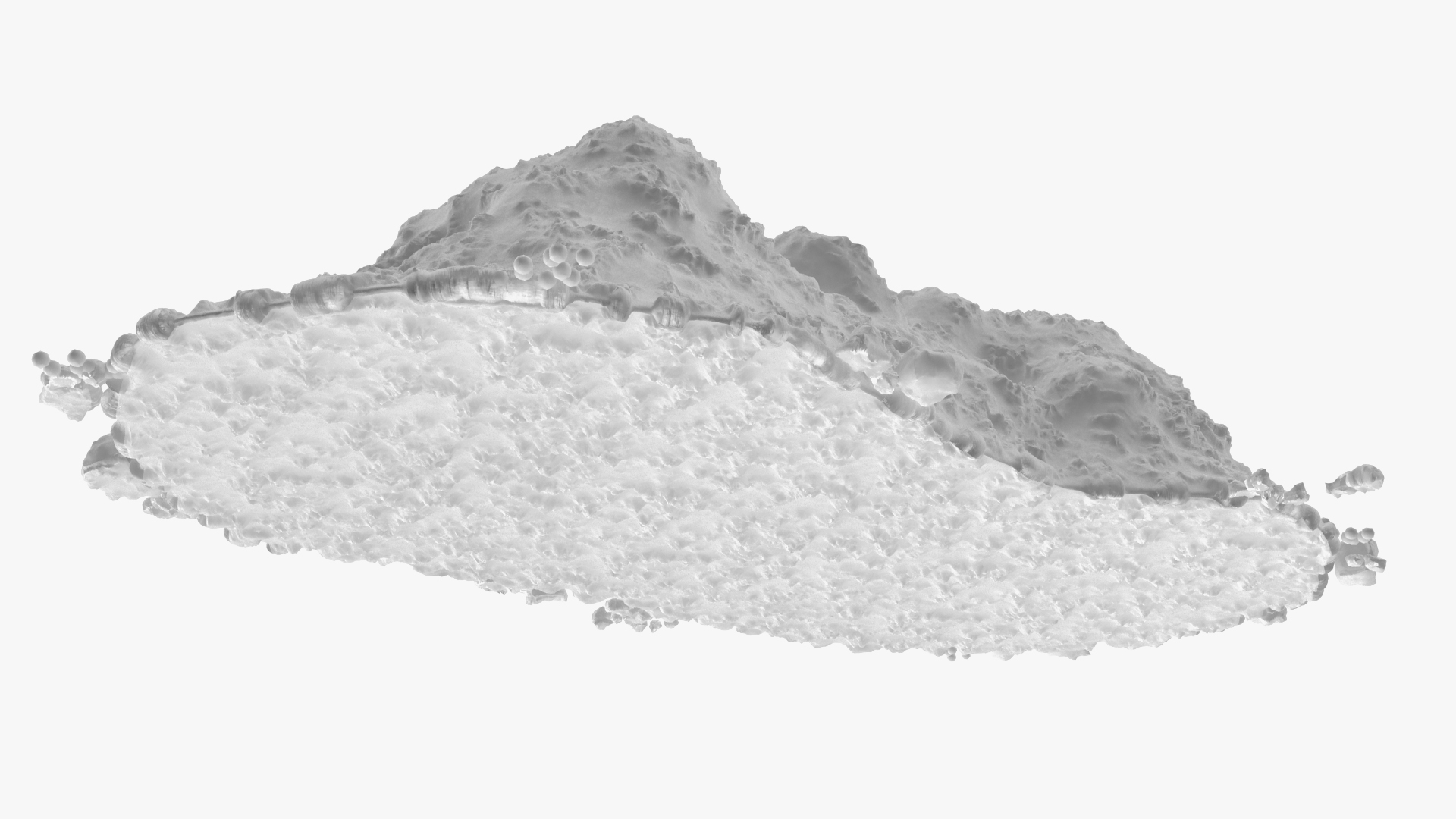 3D Snow Pile Set model